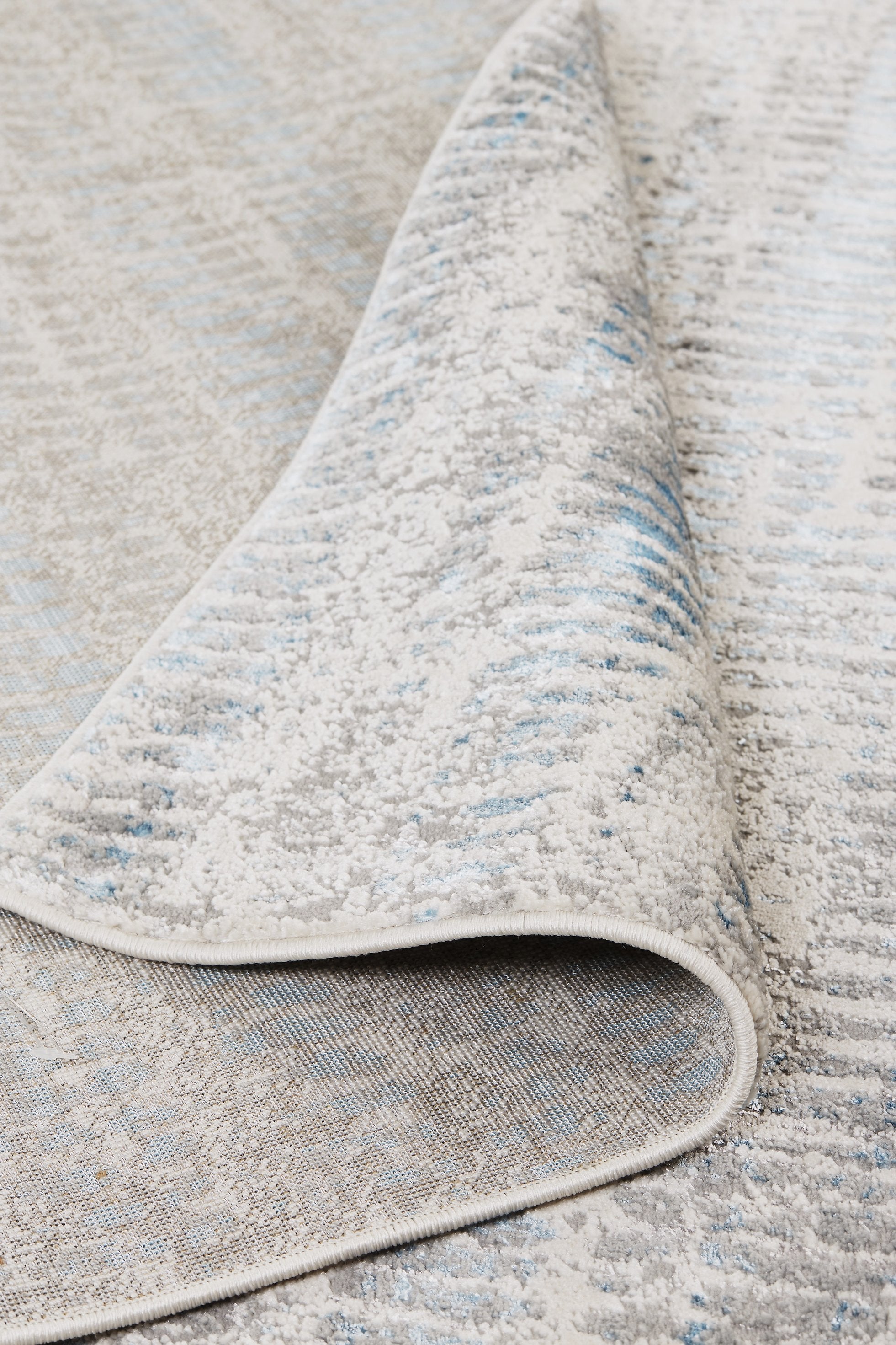 Azure Modern Abstract Area Rug - Stain & Fade Resistant, Power Loomed for Durability