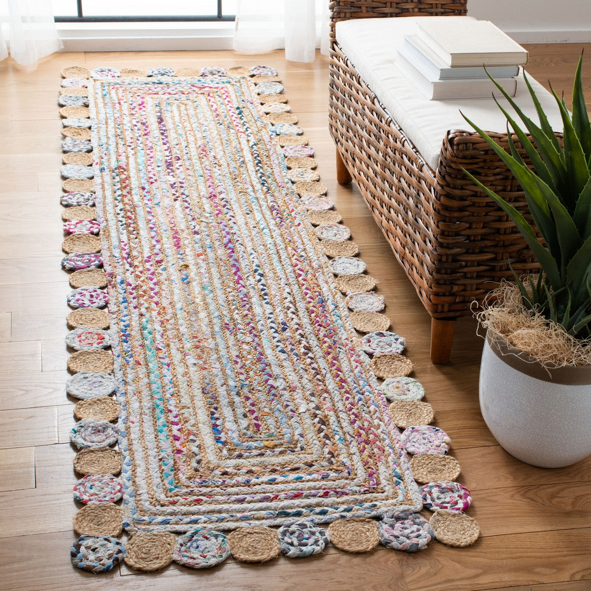 Artisan Hand - Woven Jute and Cotton Rug for Exquisite Home Decor