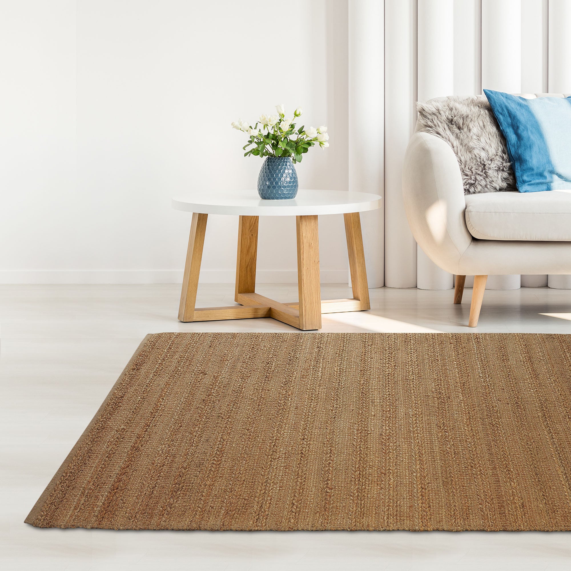 Unique Hand-Woven Green Abstract Non-Skid Area Rug for a Cozy & Stylish Home