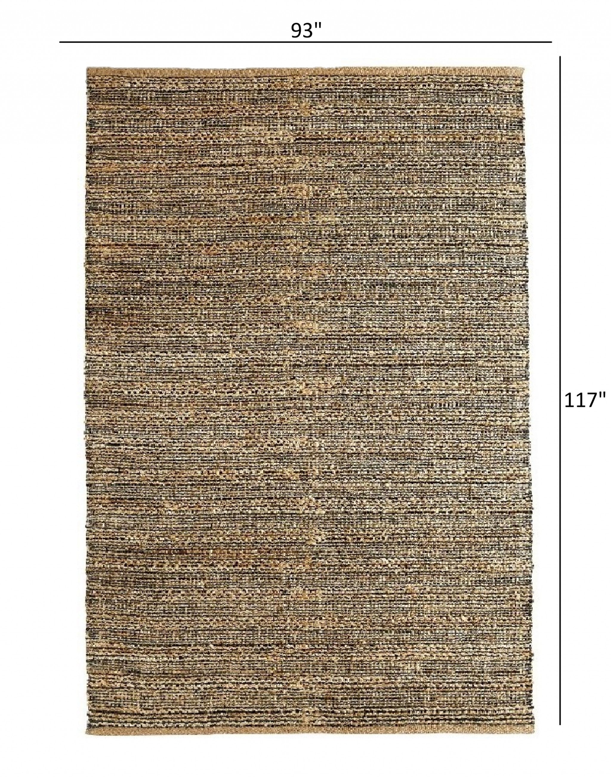 Artisan-Crafted, Environmentally-Friendly Hand-Woven Natural Jute Area Rug for Cozy and Modern Home Decor