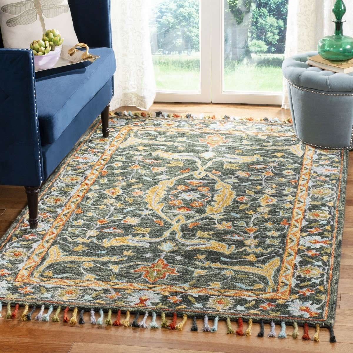 Luxurious Aspen Hand - Crafted Wool Pile Area Rug Offering 7MM Pile Height for Elegant and Stylish Interior Decor