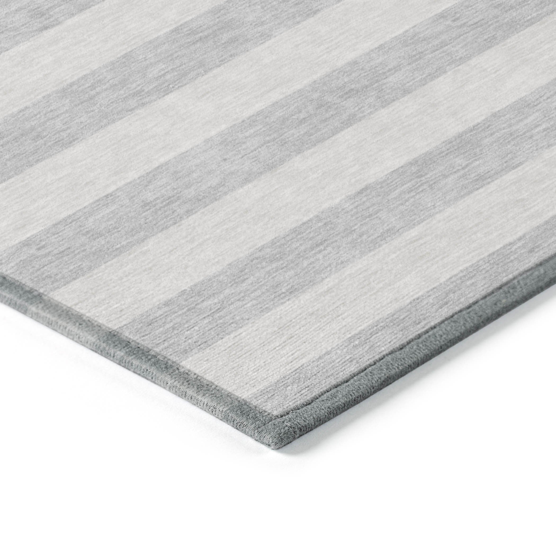 Stylish Washable and Stain - Resistant Coffee Striped Indoor - Outdoor Runner Rug