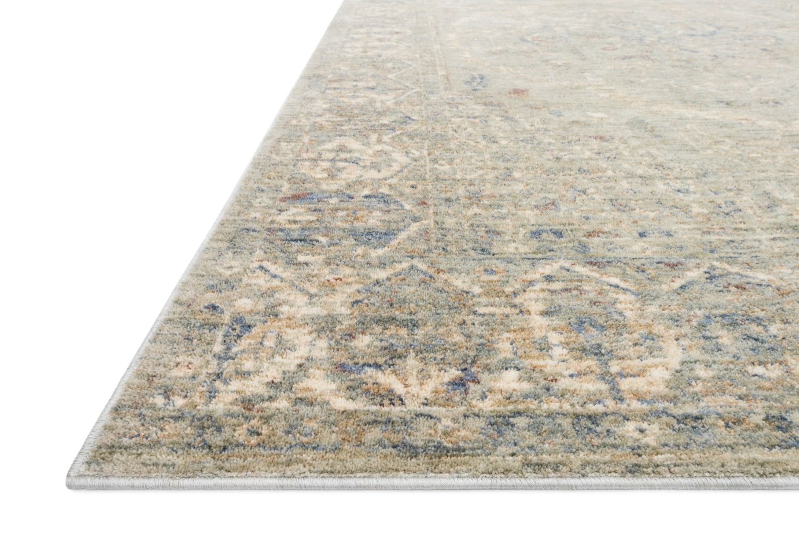 Revere Polyester Power-Loomed Traditional Rug with Antique-Inspired Design for Classic Elegance