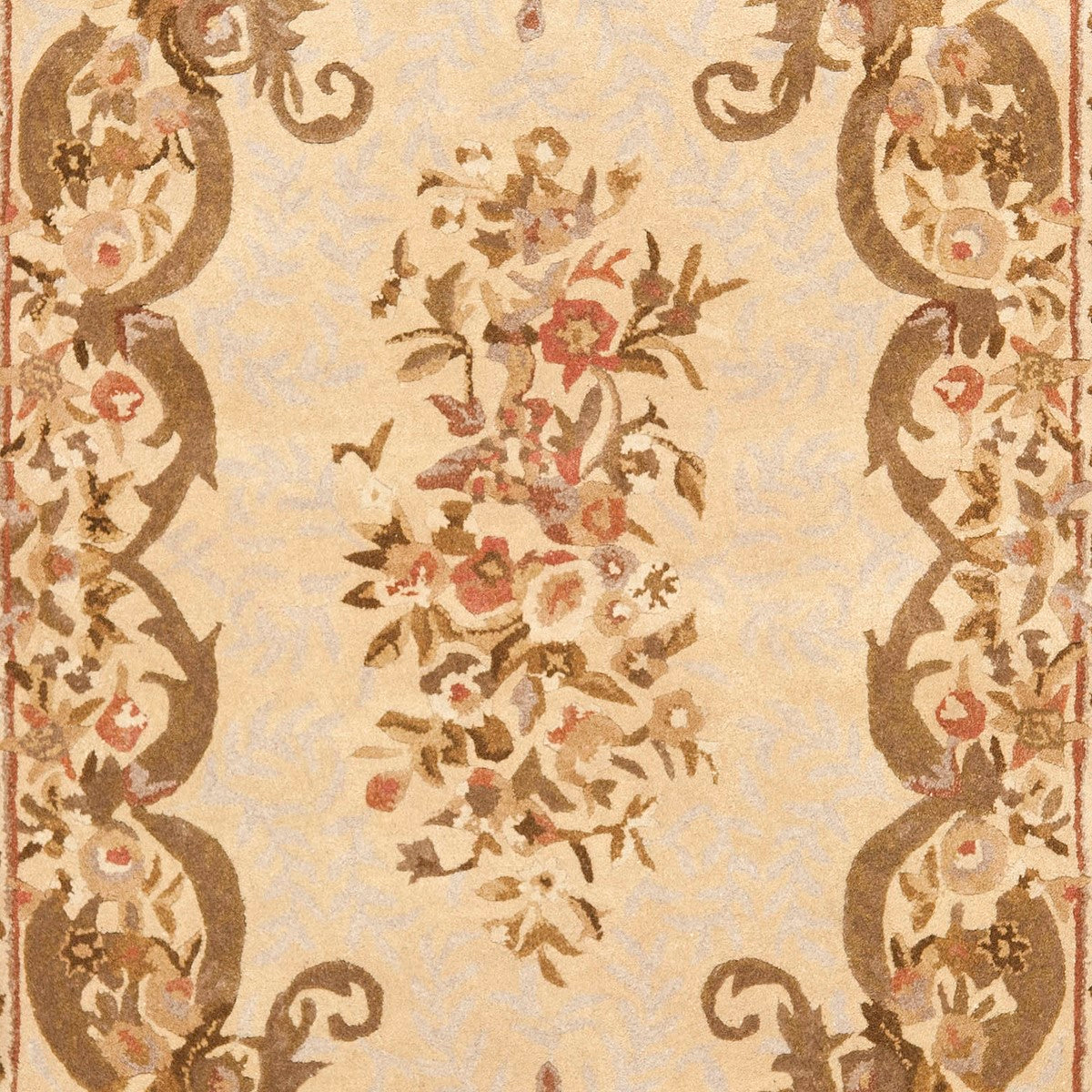 Exquisite Hand-Tufted European-Inspired Wool Rug with Elegant Floral Patterns and Vivid Colors