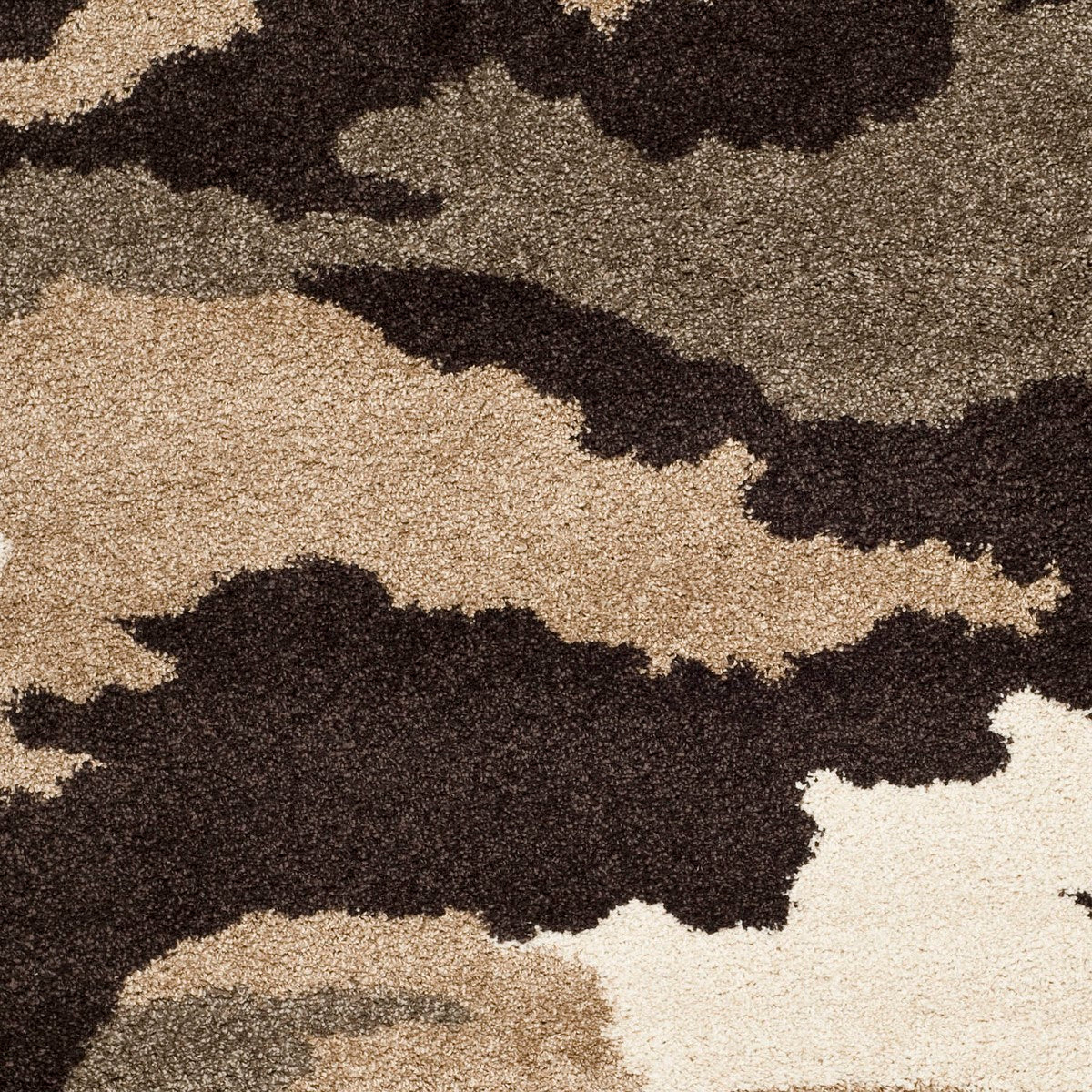 Safavieh Power Loomed Shag Rug with Natural Motifs in Earthy Tones for Stylish Home Decor