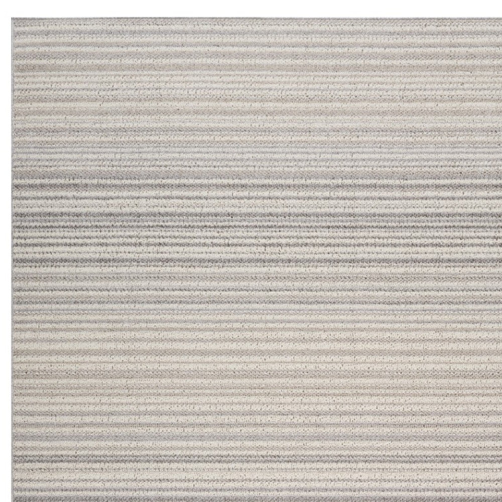 Stain-Resistant 4' x 6' Gray and Ivory Modern Abstract Area Rug for Pet-Friendly Homes