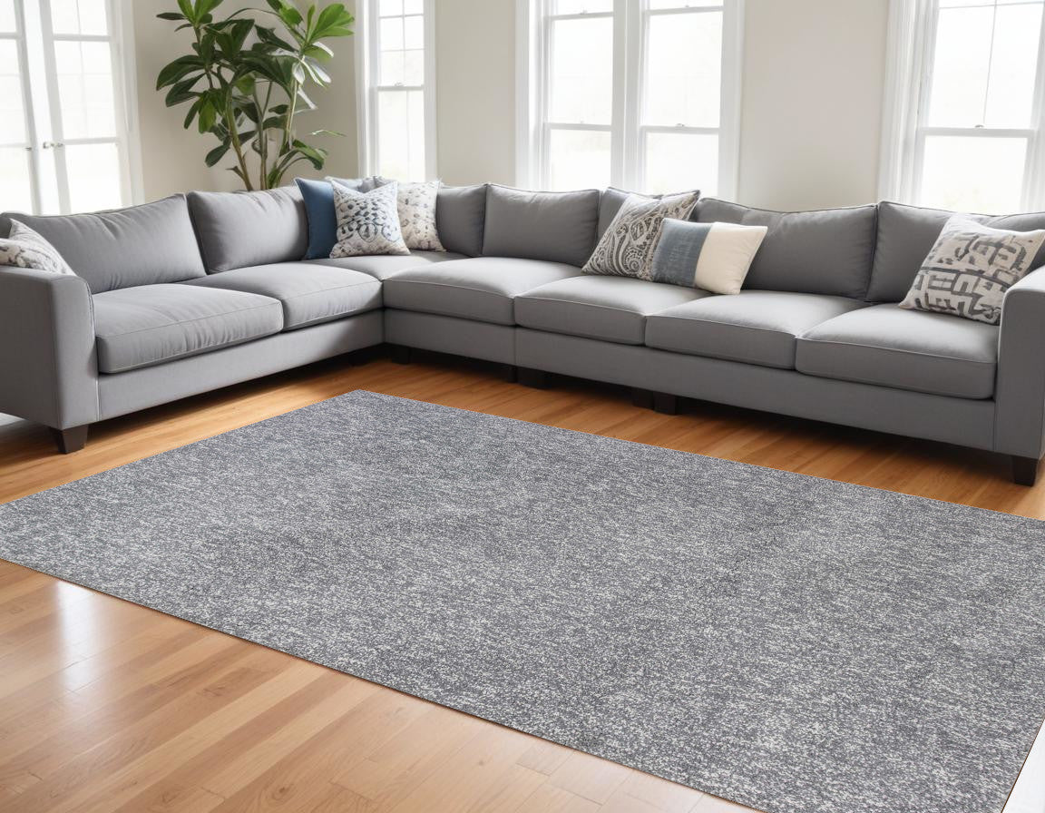 Exquisite Hand-Woven Gray Round Area Rug for Enhanced Home Decor