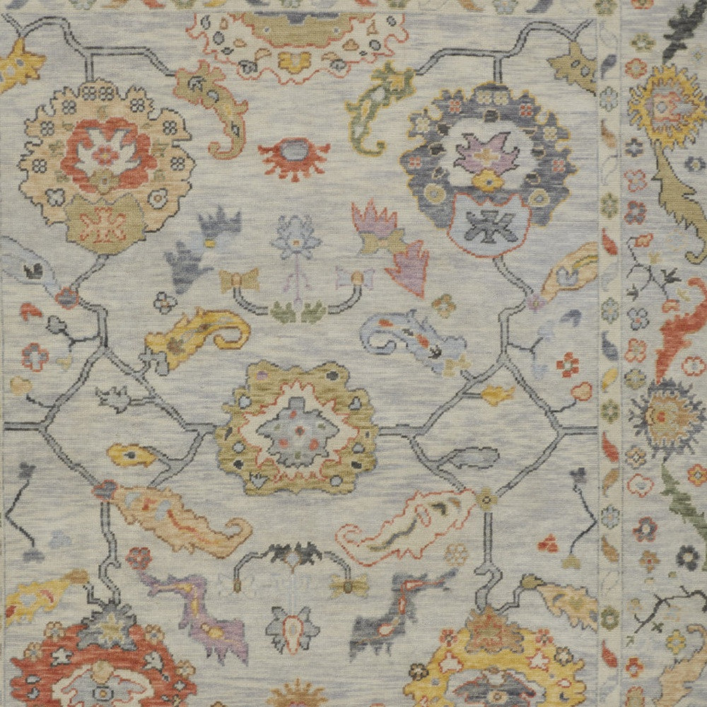 Exquisite Hand-Knotted Oriental Wool Area Rug with Tassels for Elegant and Stylish Living Spaces