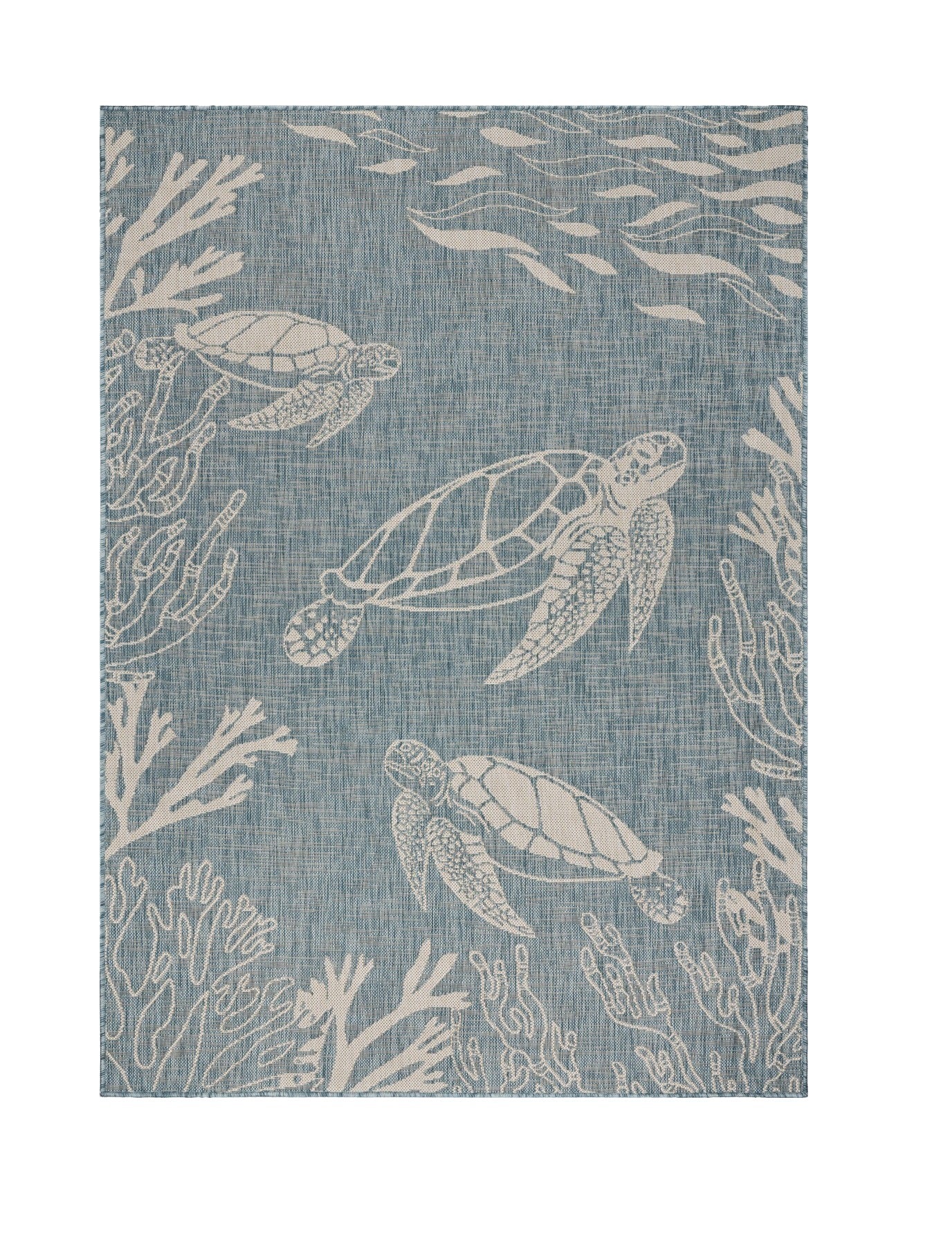 Luxurious Turkish Blue and Gray Outdoor and Indoor Area Rugs for Enhancing Both Indoor and Outdoor Living Spaces