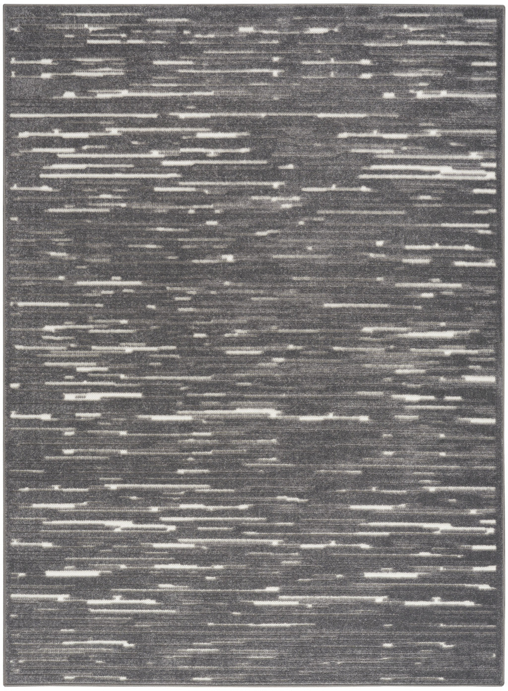 Stylish, Soft, and Versatile 7-Foot by 9-Foot Gray Geometric Modern Area Rug for Home Decor Accent