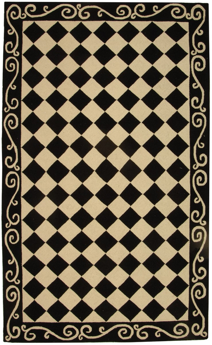 Chelsea Hand-Hooked Luxury Rug - Exquisite 100% Virgin Wool with Classic American and European-Style Designs