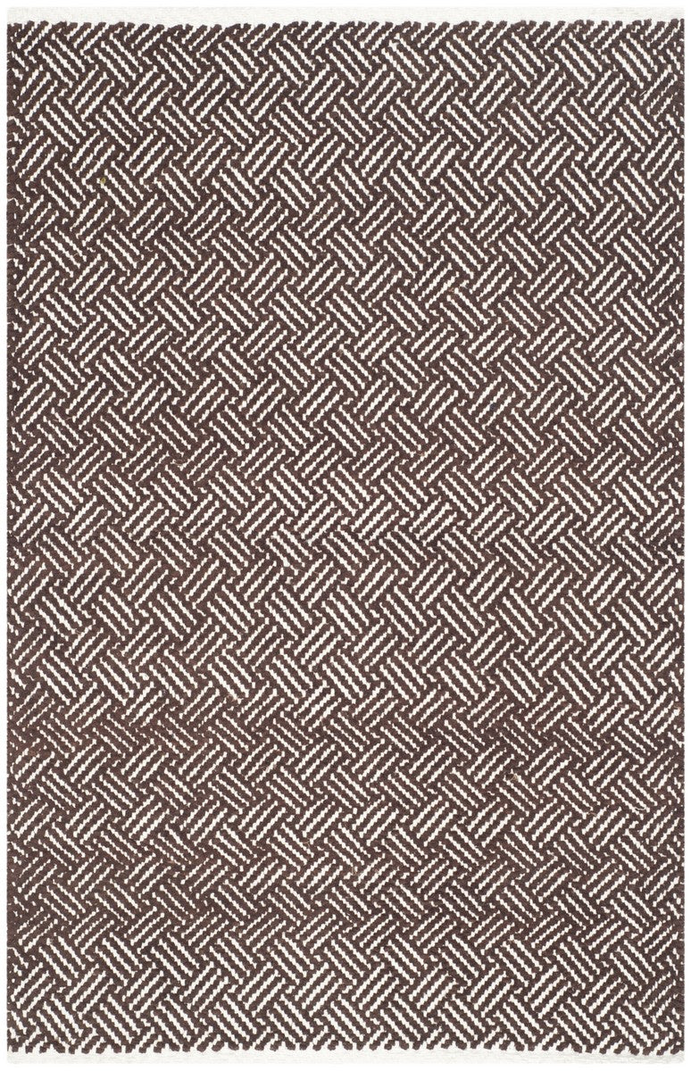 Safavieh Boston Collection - Hand-Woven Cotton Rug with Geometric Patterns, Luxurious Softness