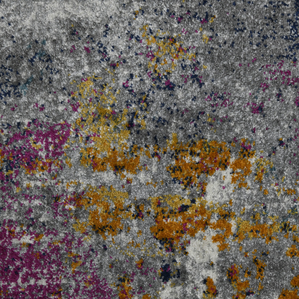 Stain-Resistant Blue and Pink Abstract Area Rug for Kid and Pet-Friendly Spaces