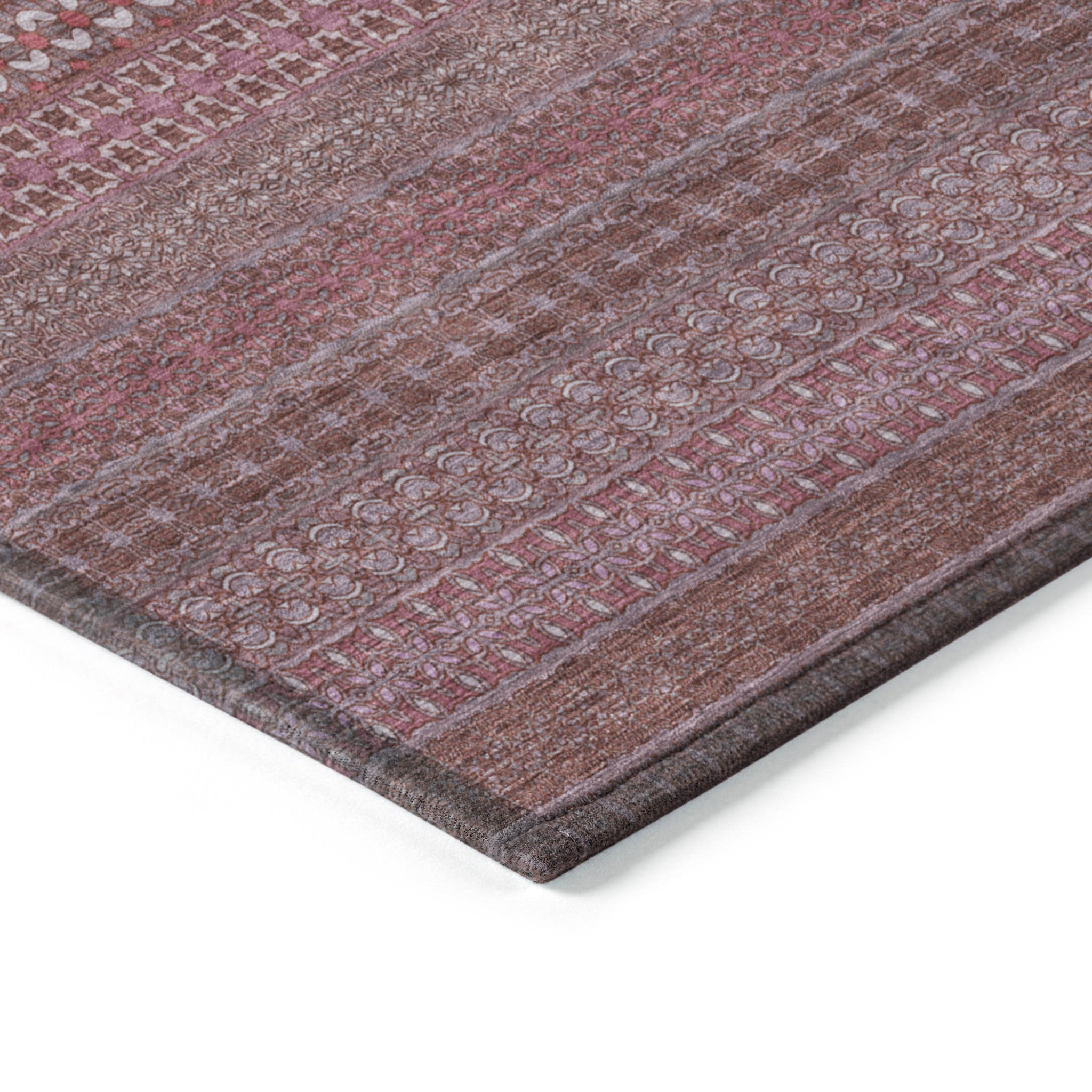 Artichoke Green Striped Indoor-Outdoor Runner Rug: Stain-Resistant, Washable & Stylish