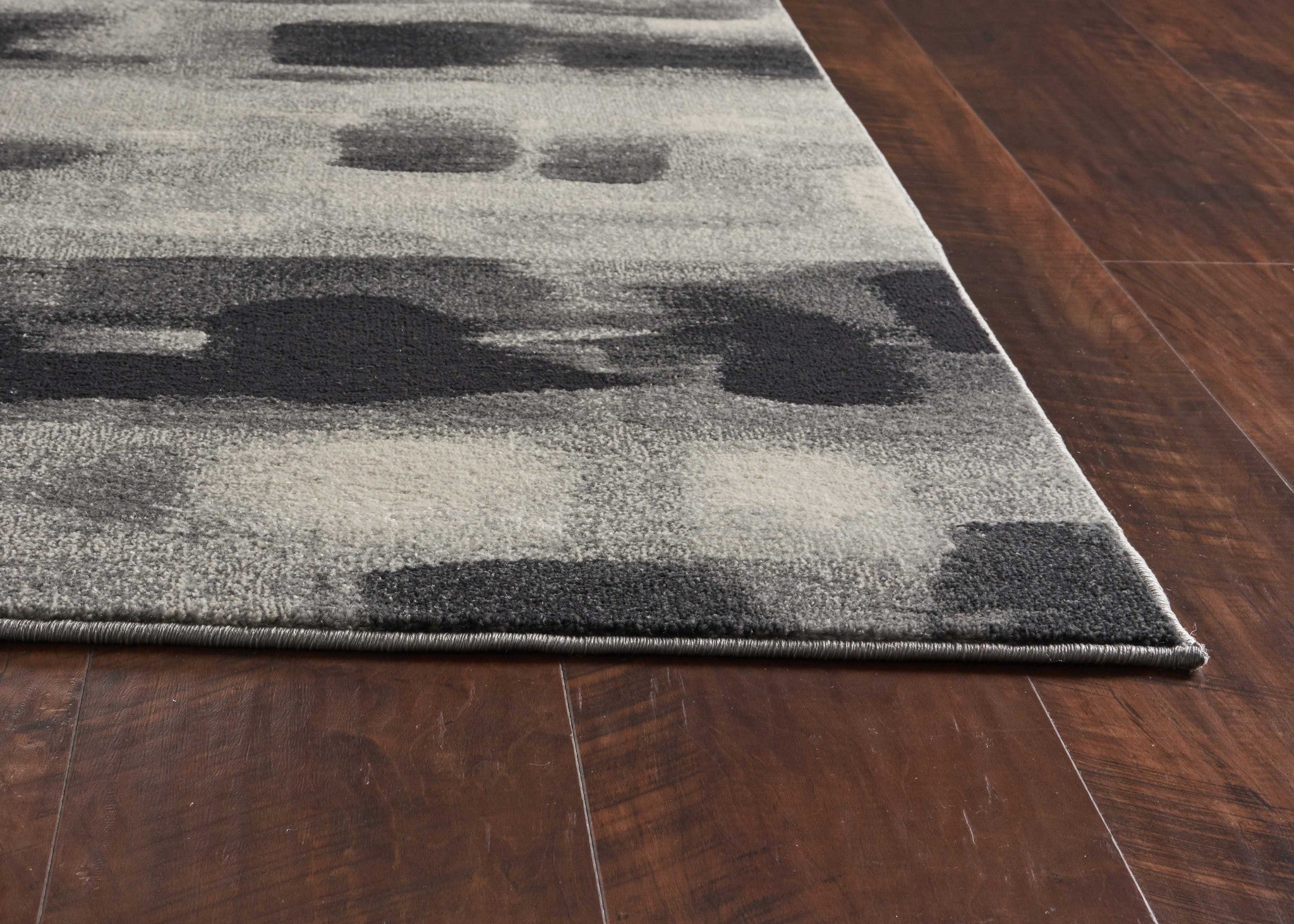 Exquisite Modern Watercolor Design Captivating Grey Palette Area Rug for Stylish Home Decorations