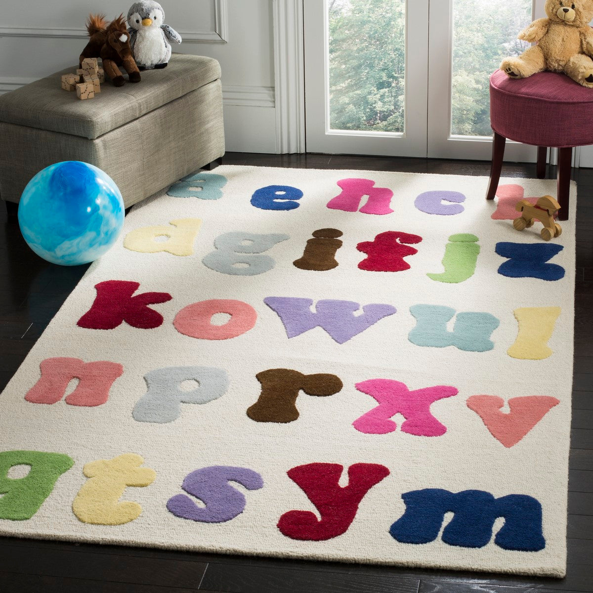 Safavieh Soft and Cozy Wool Blend Hand - Tufted Rug for Kids' Playroom or Nursery