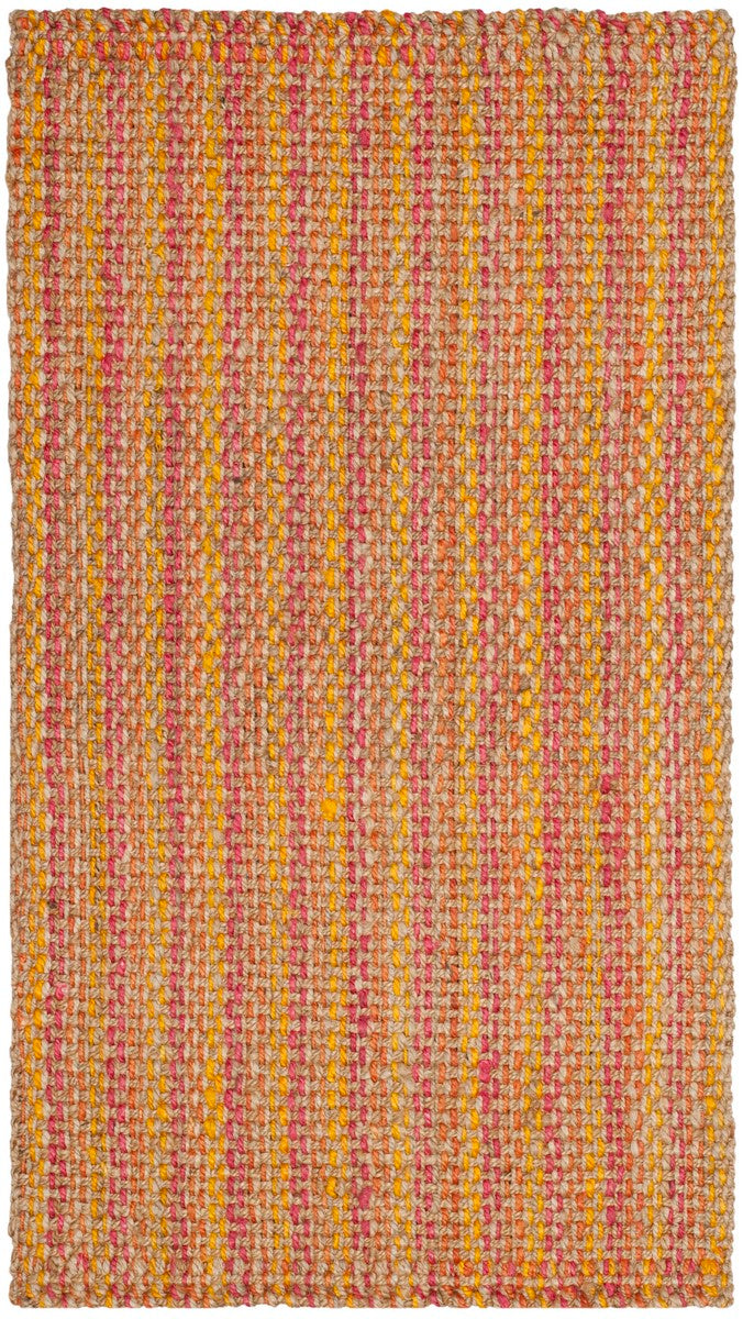 Stylish Natural Hand - Woven Coastal - Inspired Floor Rug Made from a Soft Blend of Jute and Sisal for Beach House and Urban Decor