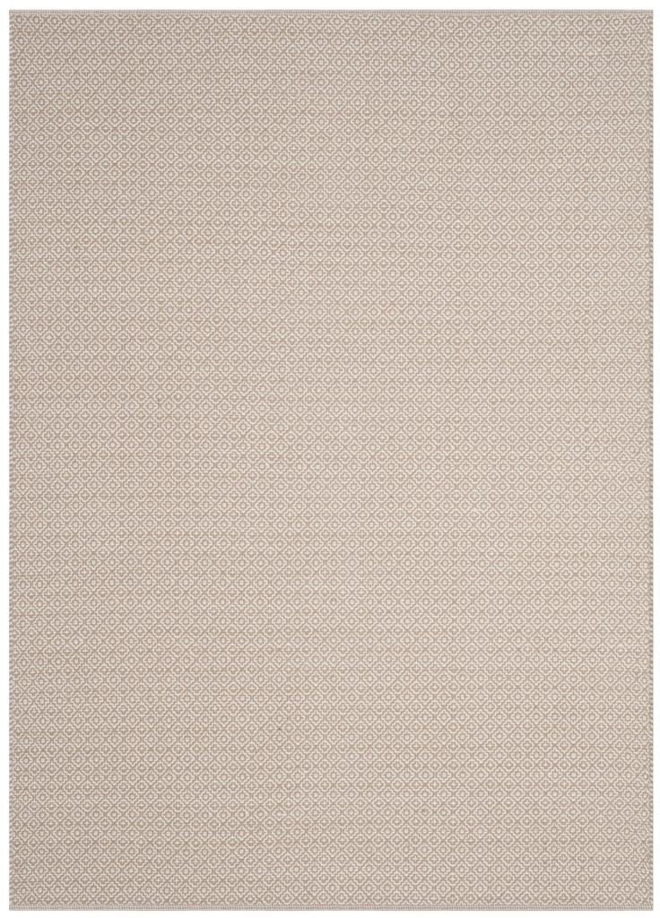 Exquisite Handmade Montauk Cotton Rug with Casual Ikat Pattern for Coastal and Contemporary Home Interior Decor