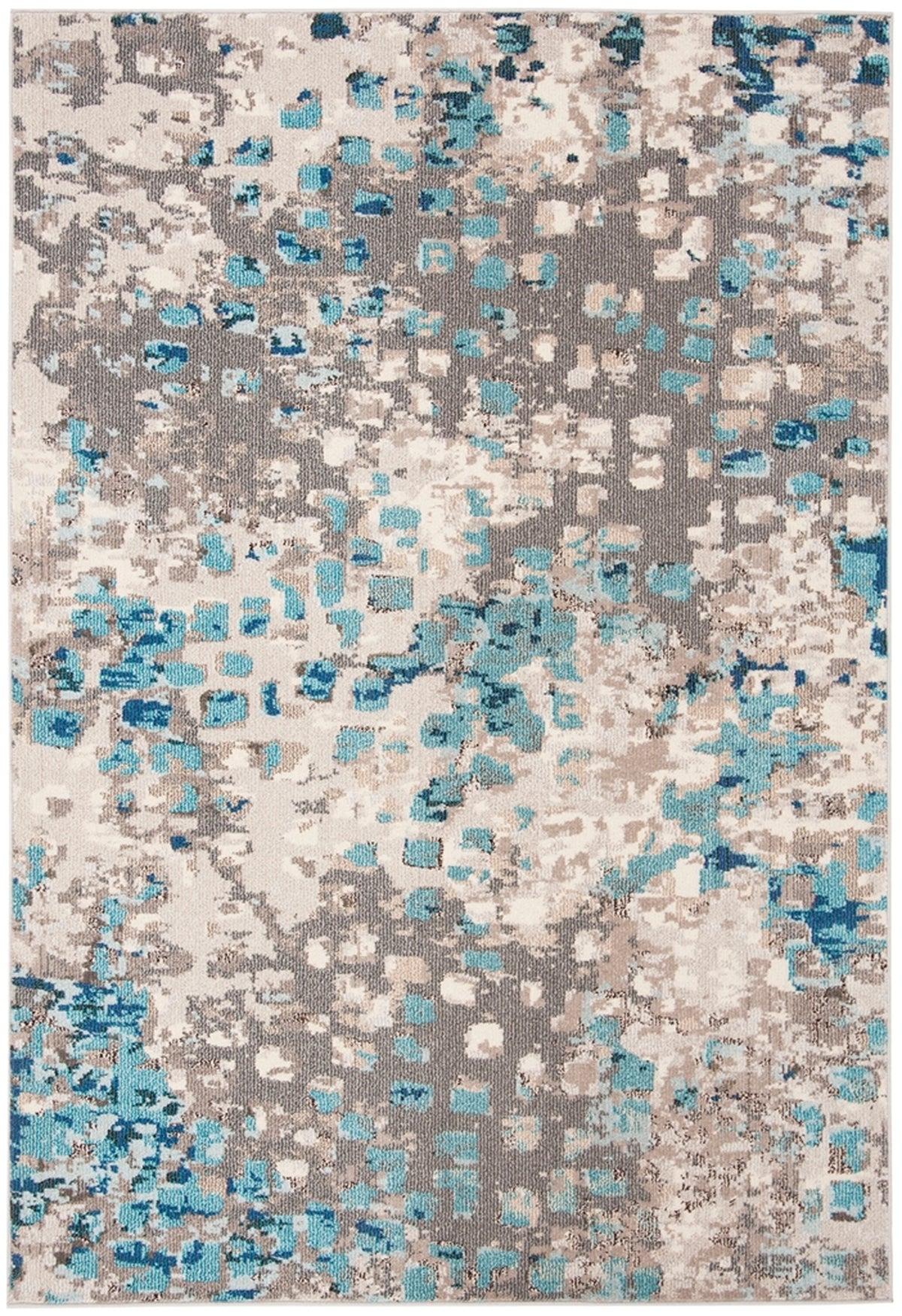 Elegant Turkey-made Power Loomed Rectangle Rug with 7.5 MM Polypropylene Friese Pile