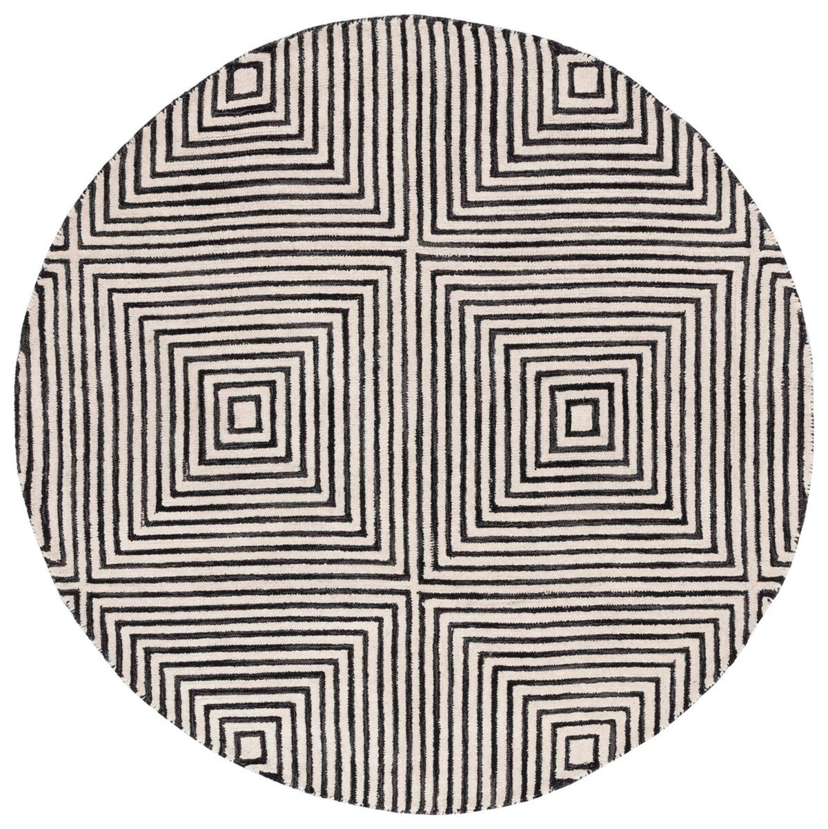 Stylish Metro Hand - Tufted Wool and Cotton Contemporary Rug for Comfortable Home Decor