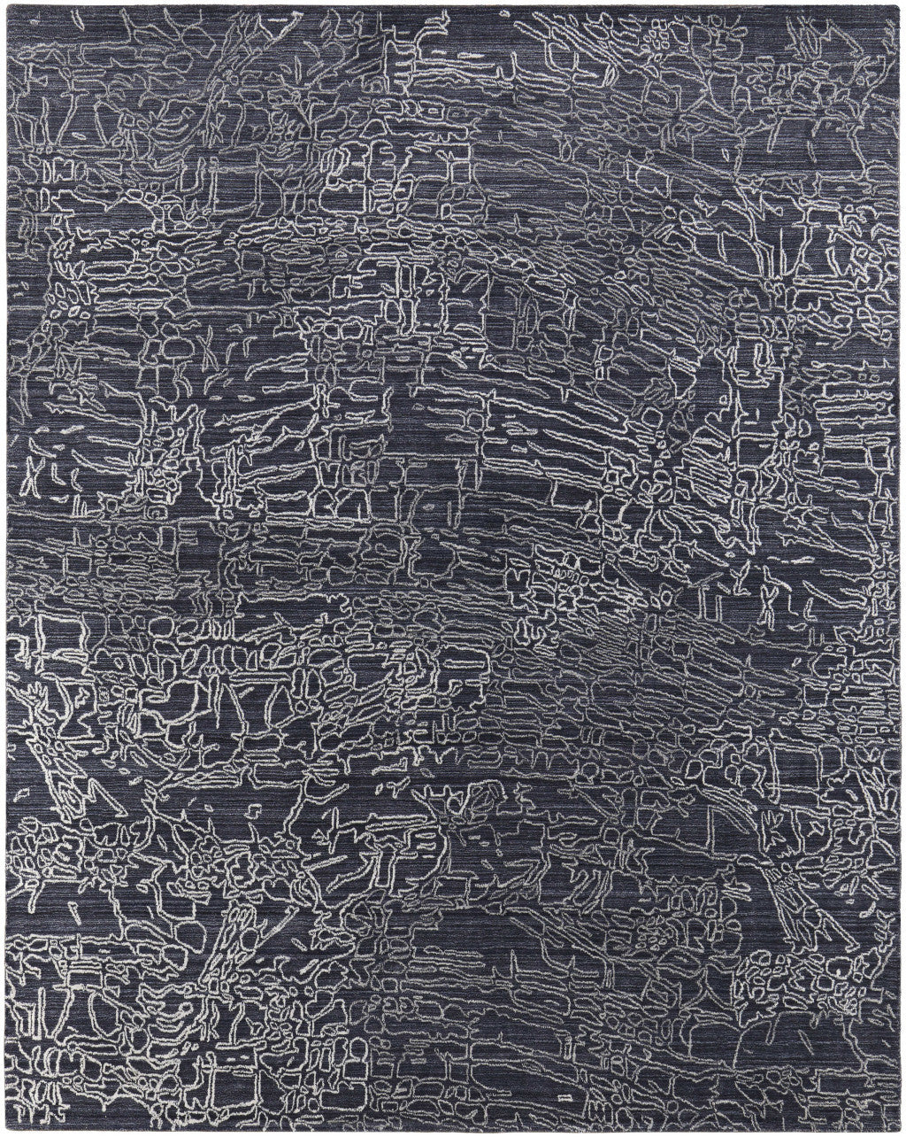Stylish Hand-Woven Wool Blend Abstract Area Rug for Home Decor