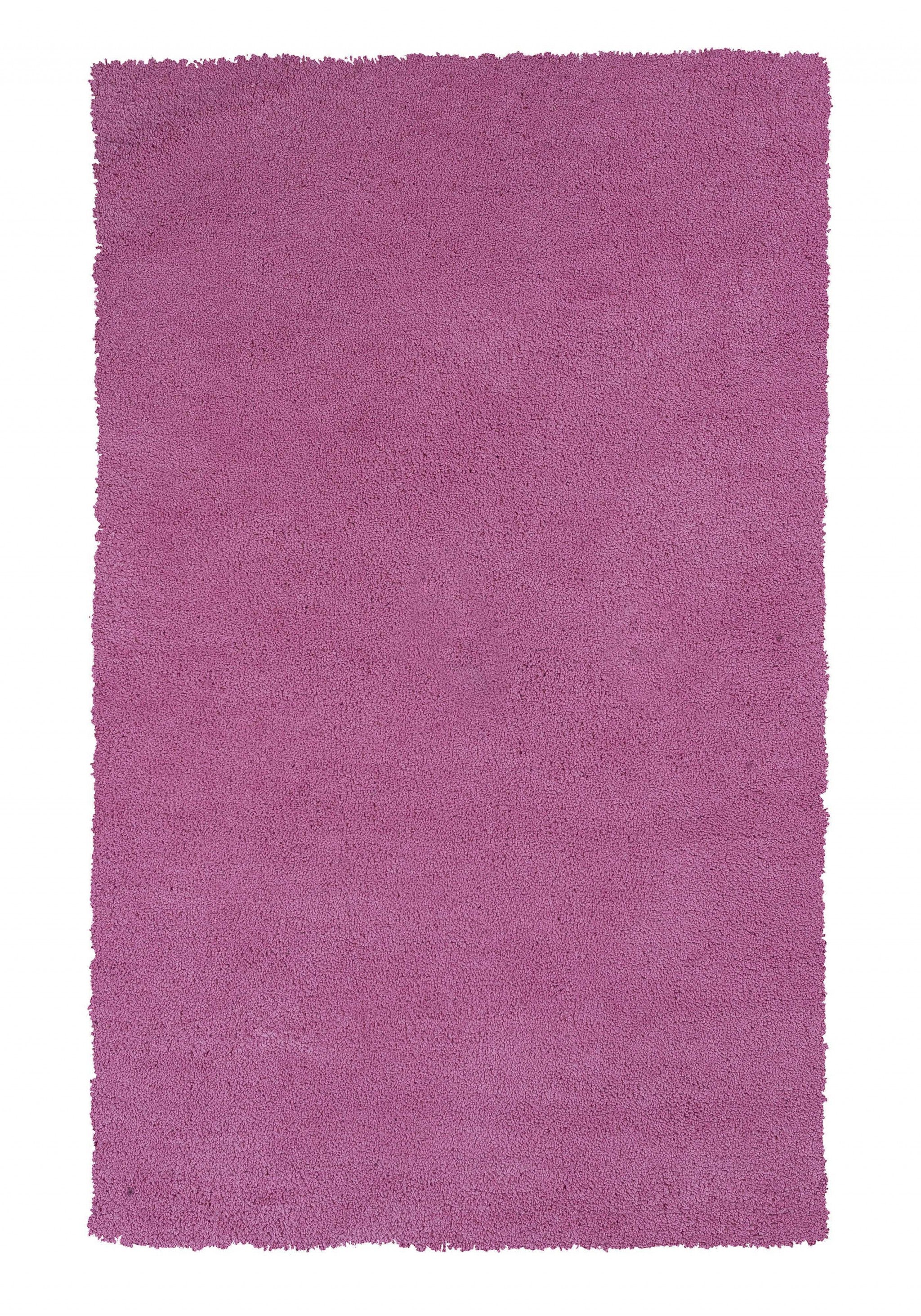 Gorgeous and Long - lasting Modern Hot Pink Polyester Shag Area Rug to Transform Your Living Space