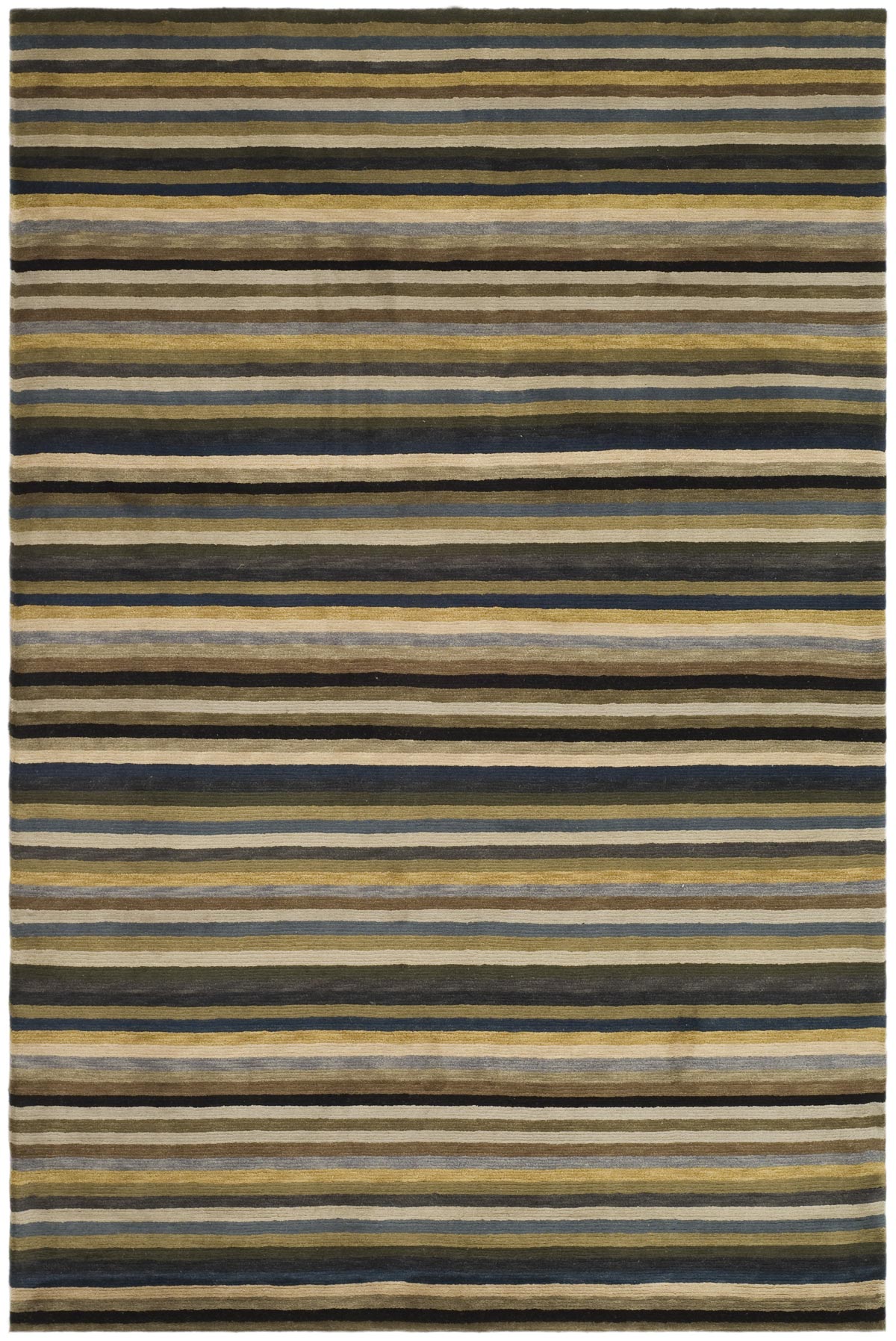 TB198 Elegant Handmade Tibetan Wool Rectangle Rug for Stunning Room Decor