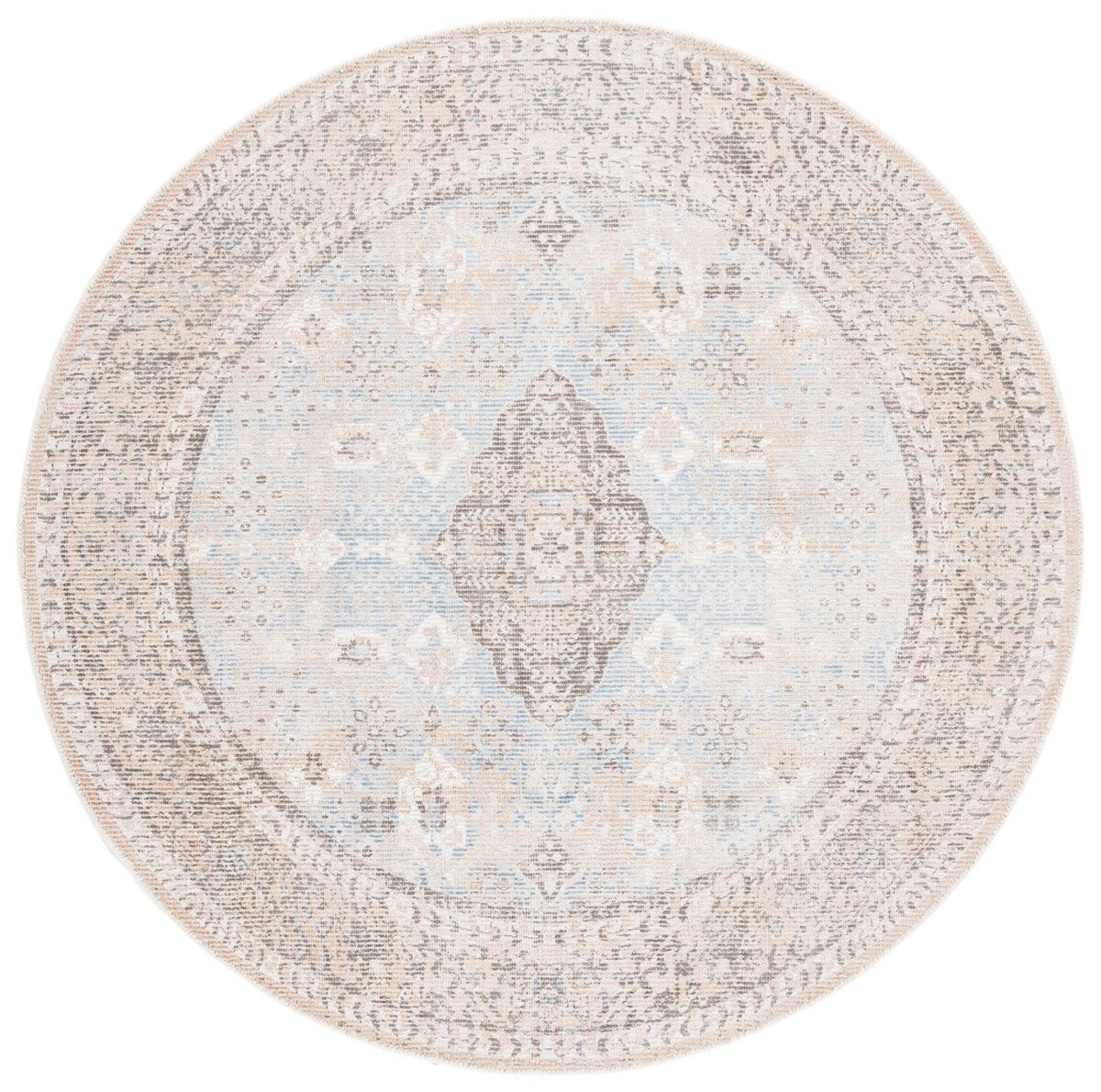 Authentic Restoration Vintage 703 Hand - Woven Wool and Viscose Traditional Area Rug for Sophisticated Home Decor