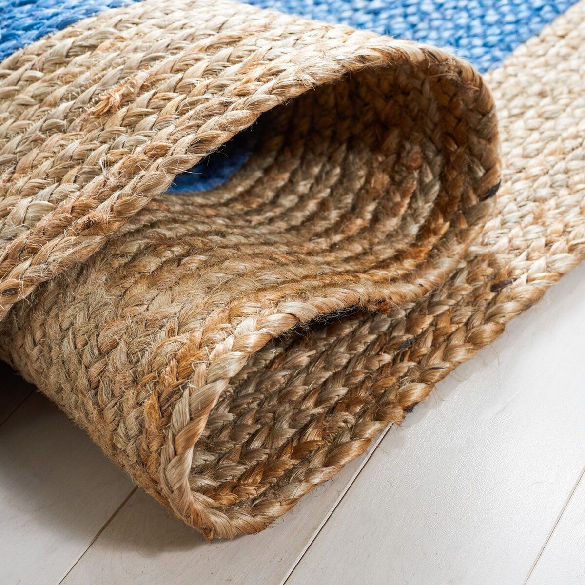 Eco-Friendly, Durable Hand-Woven 801 Natural Jute Pile Rug for Elegant Home Decor