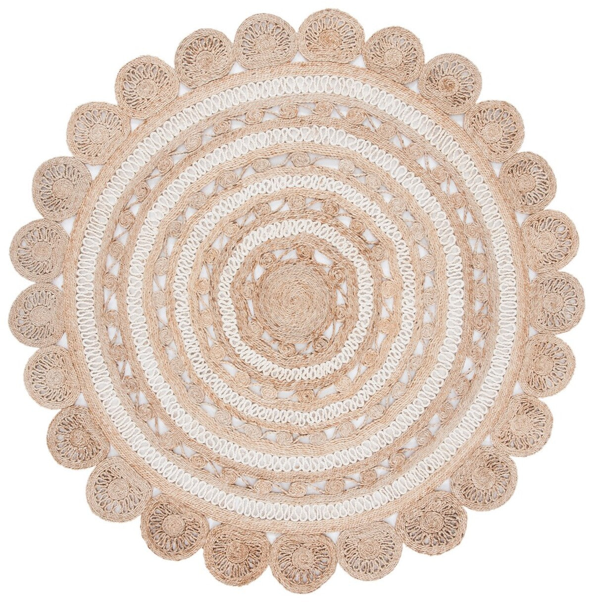 Stylish and Eco - Friendly 160 Natural Fiber Hand - Woven Jute Floor Rug for Contemporary Spaces