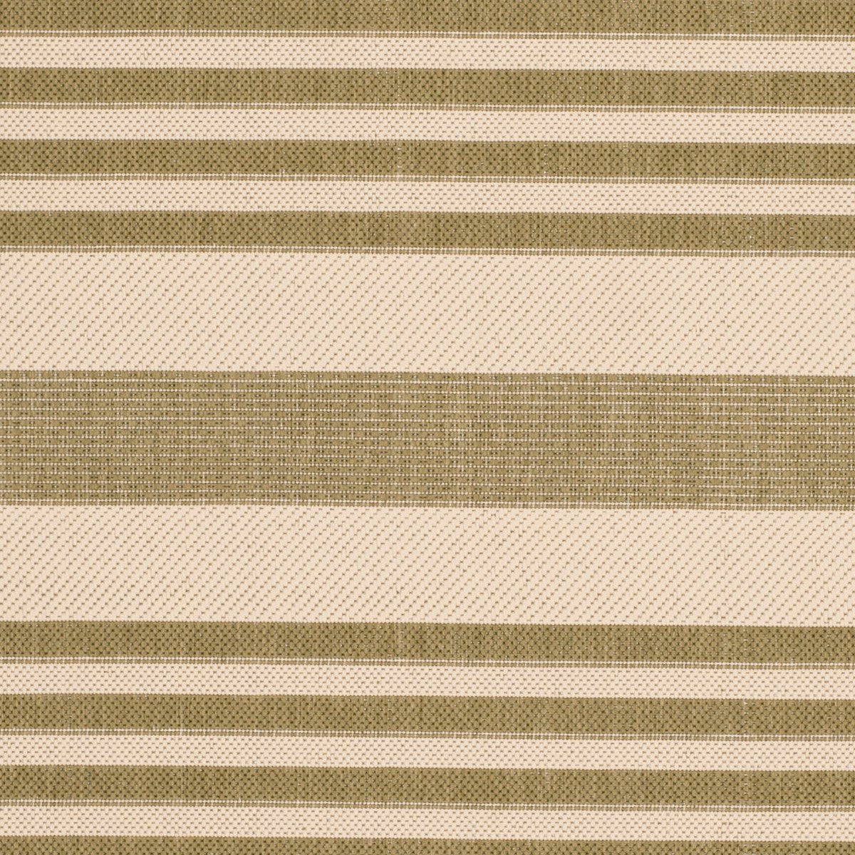 Stylish Courtyard Indoor/Outdoor Power-Loomed Rug with Bold Stripes, Durable & Easy-Clean