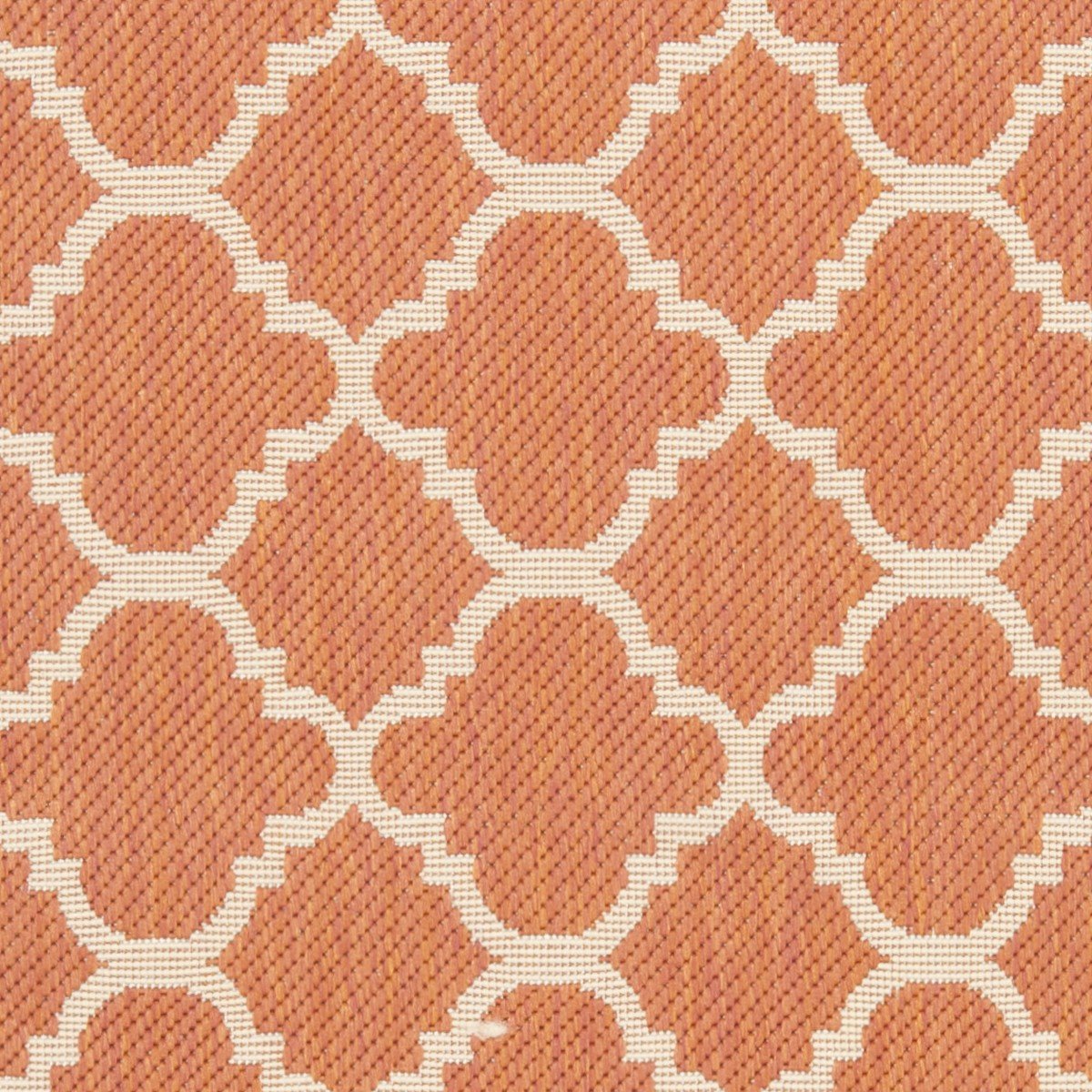 Stylish Courtyard Quatrefoil Pattern Indoor and Outdoor Area Rug with Weather-Resistant and Easy-Clean Features and Elegant Design