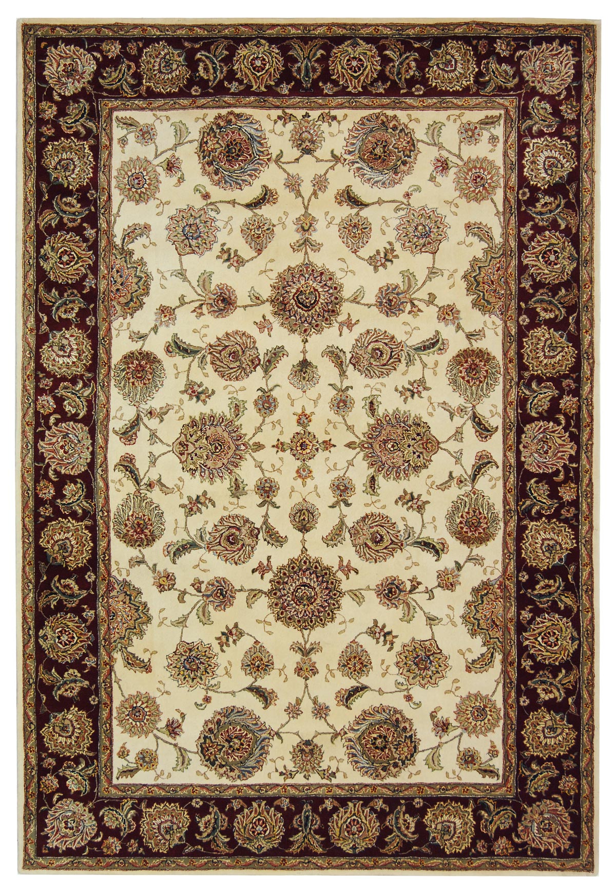 Exquisite Luxury Round Silk and Wool Pile Carpet - A Timeless Elegant Home Decor Item Sourced from China
