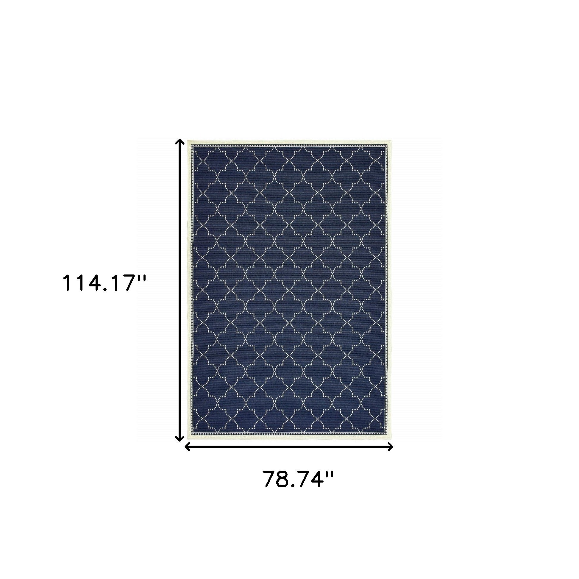 Stylish and Contemporary Outdoor and Indoor Area Rugs with Geometric Design in Stain-Resistant Polypropylene Fabric for Patio and Living Spaces