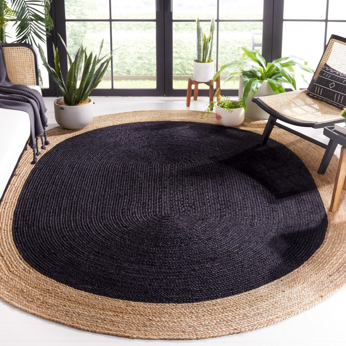 Elegant Hand-Woven Natural Jute Rug 801 for Cozy, Eco-Friendly Homes
