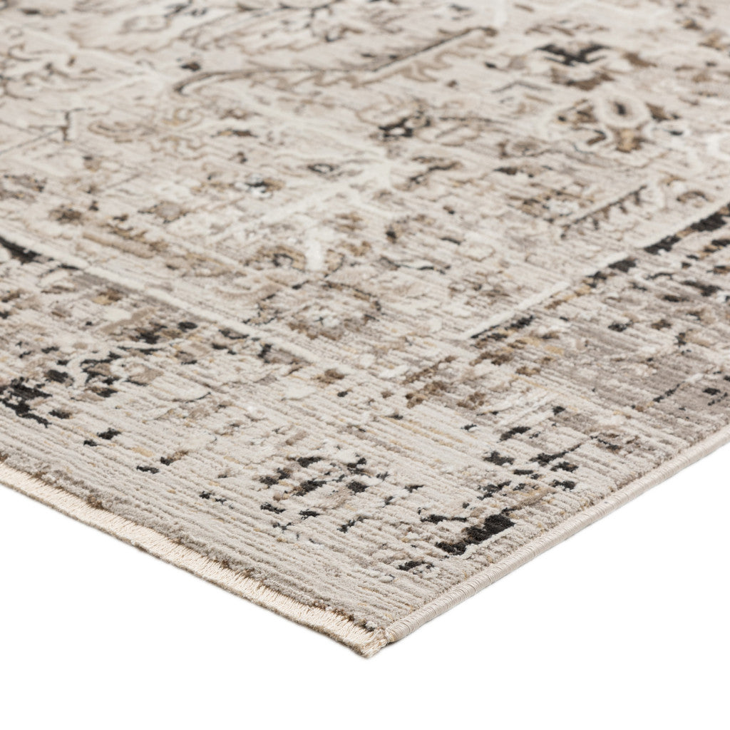 Exquisite 5-Foot by 8-Foot Gray Oriental-Style Area Rug with Fringed Tassels for Timeless and Elegant Home Decor