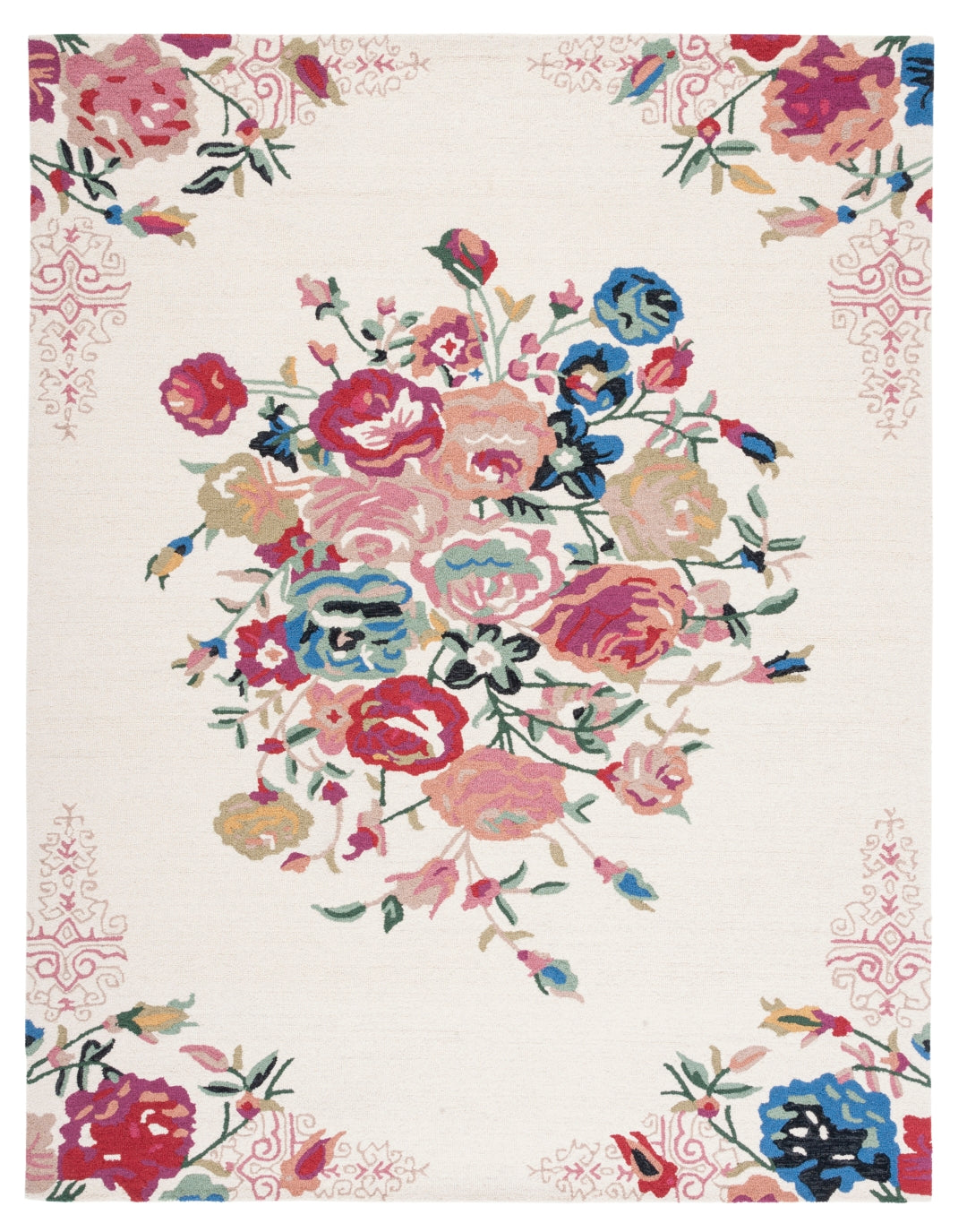 Luxurious Hand - Tufted 100% Wool Pile Rug from India for Elegant Homes