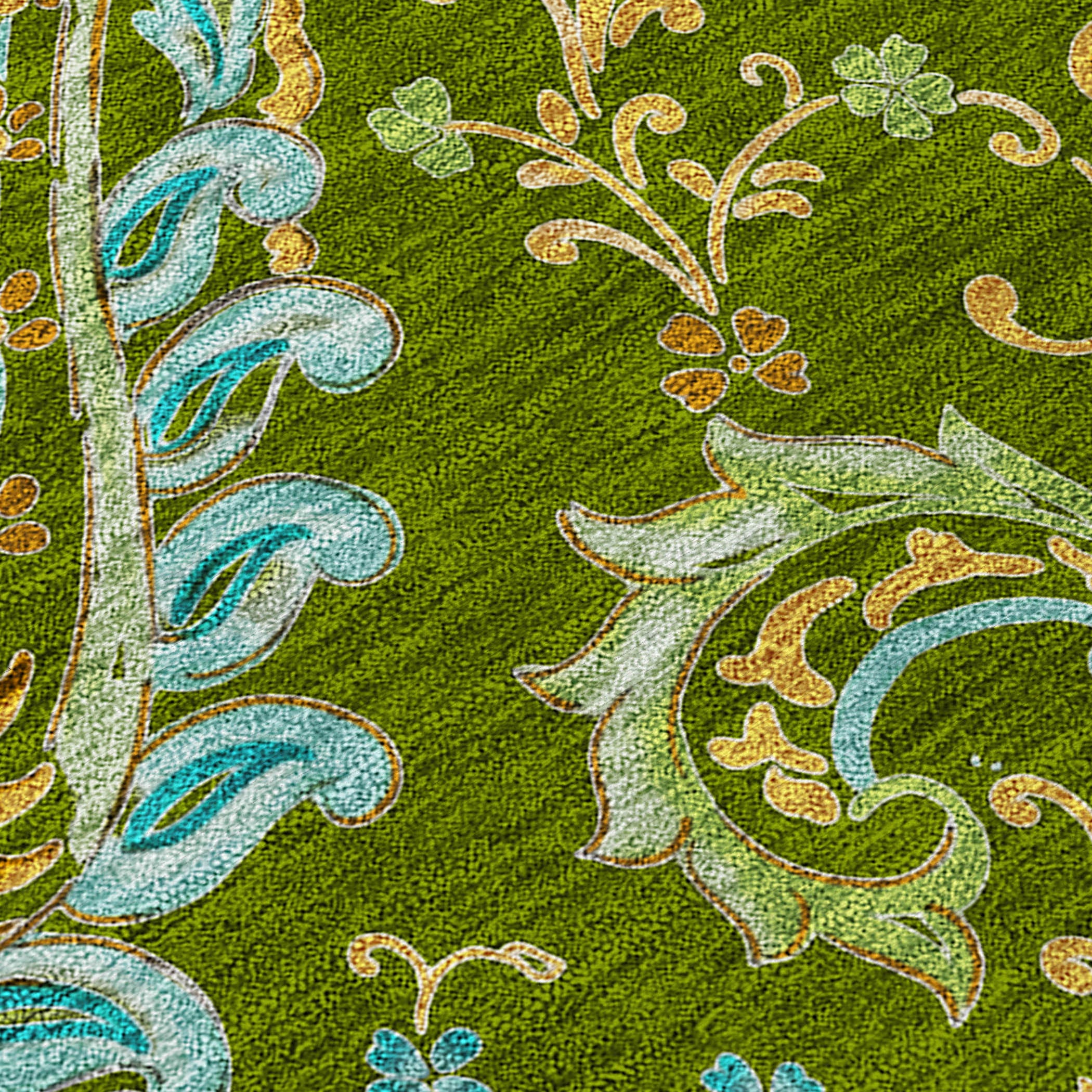 Stylish and Stain-Resistant Washable Outdoor Area Runner Rug with Paisley Pattern - Perfect for Spaces with Kids and Pets
