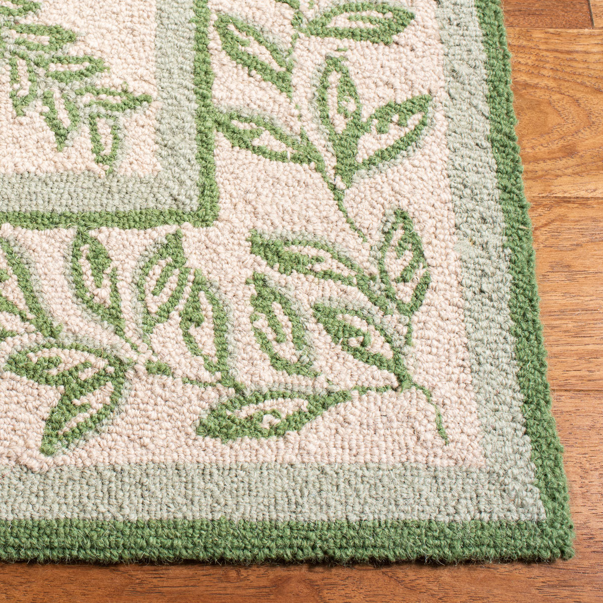 Luxurious Hand-Hooked Wool Pile Area Rug - Exquisite Artisan Craftsmanship for Sophisticated Home Decor