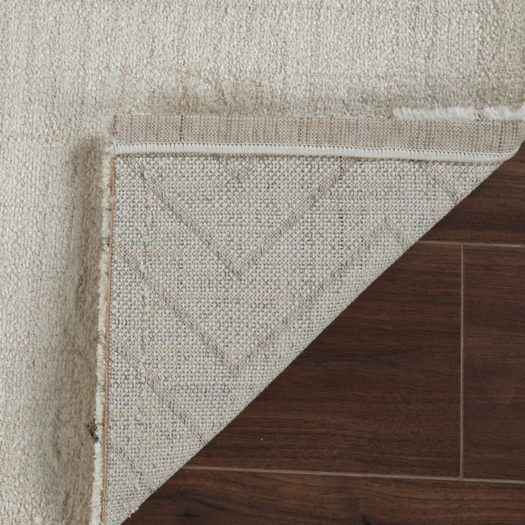Stain-Resistant 5' x 8' Cream & Beige Abstract Distressed Stylish Area Rug
