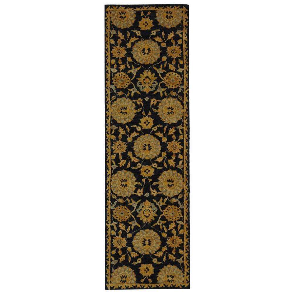 Anatolia Collection Handmade Wool Area Rug - Featuring Authentic 19th Century Decorative Design and Opulent Texture