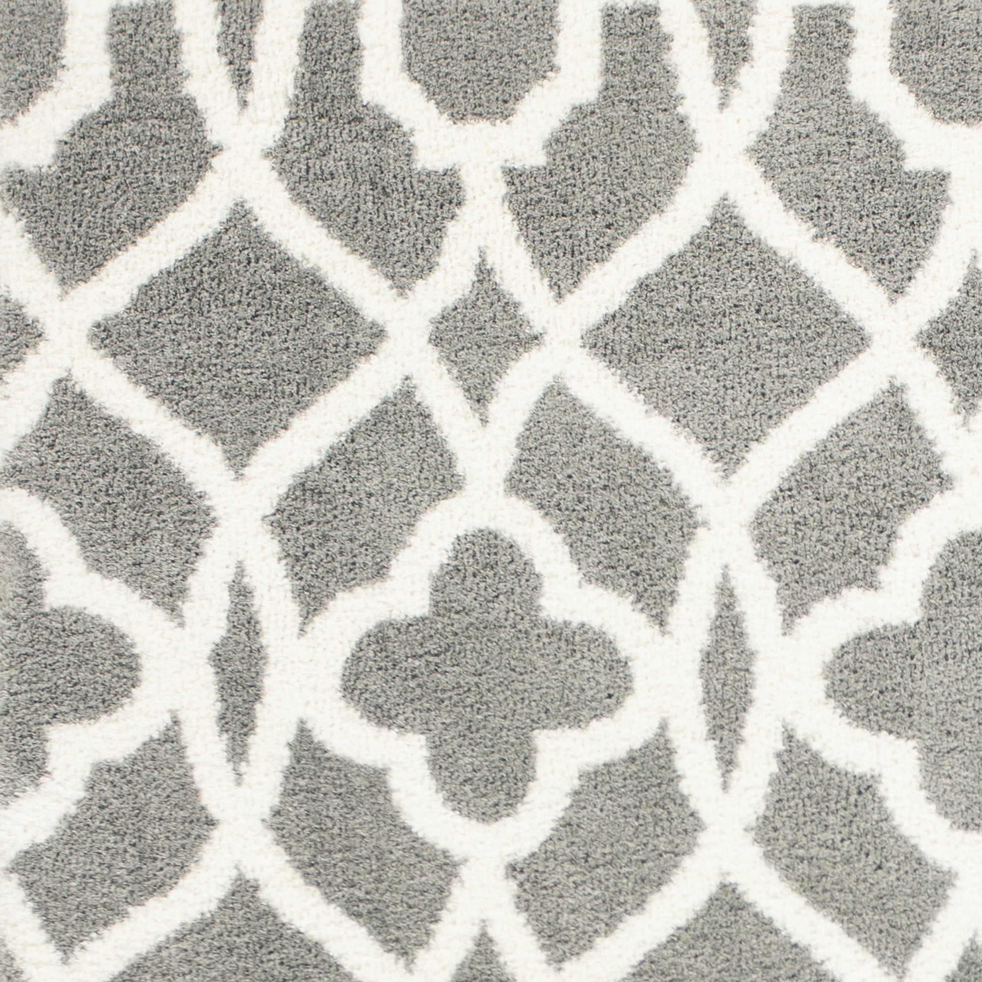Modern and Durable Grey/Ivory Ironwork Area Rug - Stylish Floor Decor for Your Home