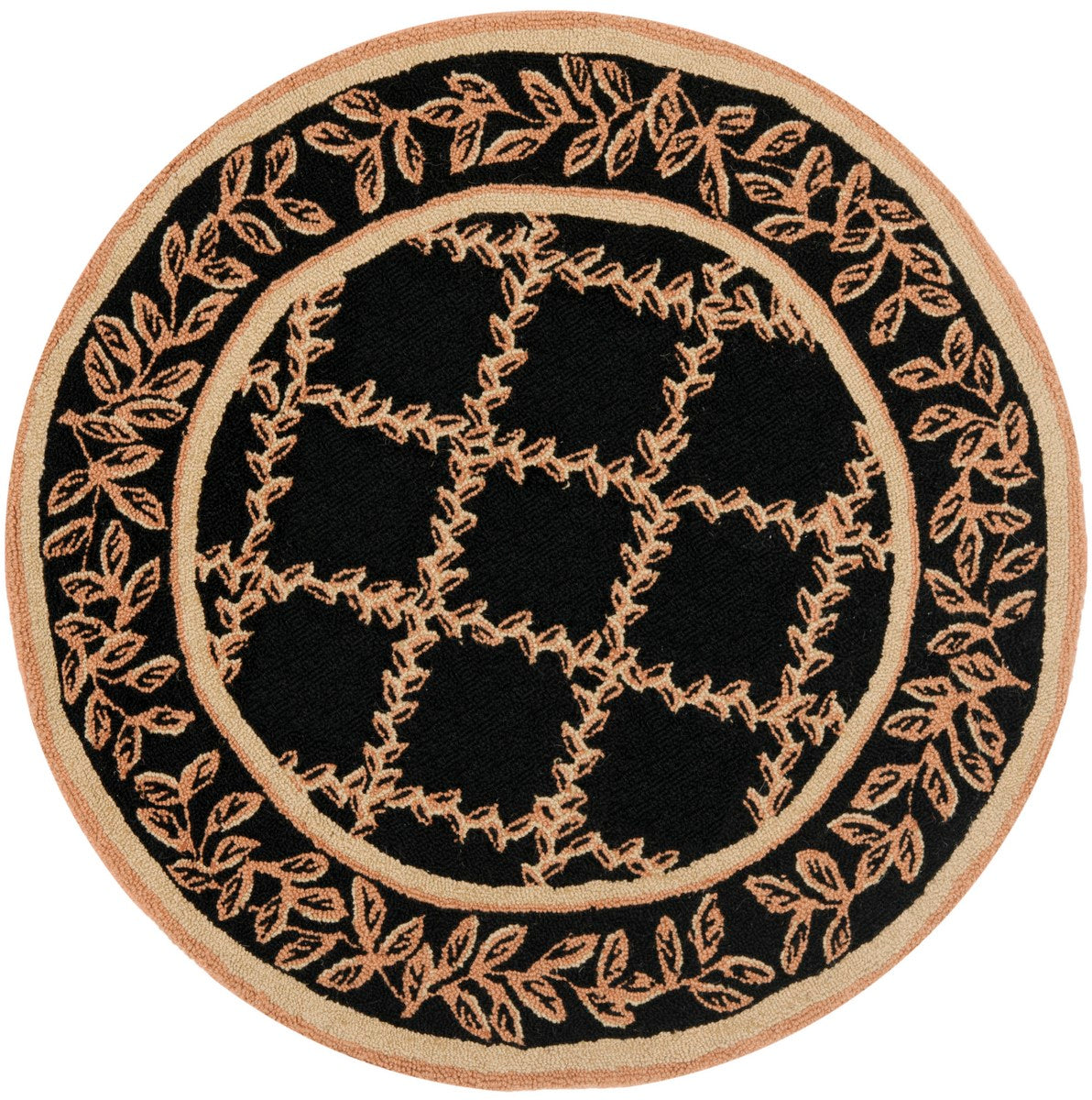 Exquisite Hand-Hooked Chelsea Rug: 100% Pure Wool Pile, Durable Cotton Backing, Timeless Designs