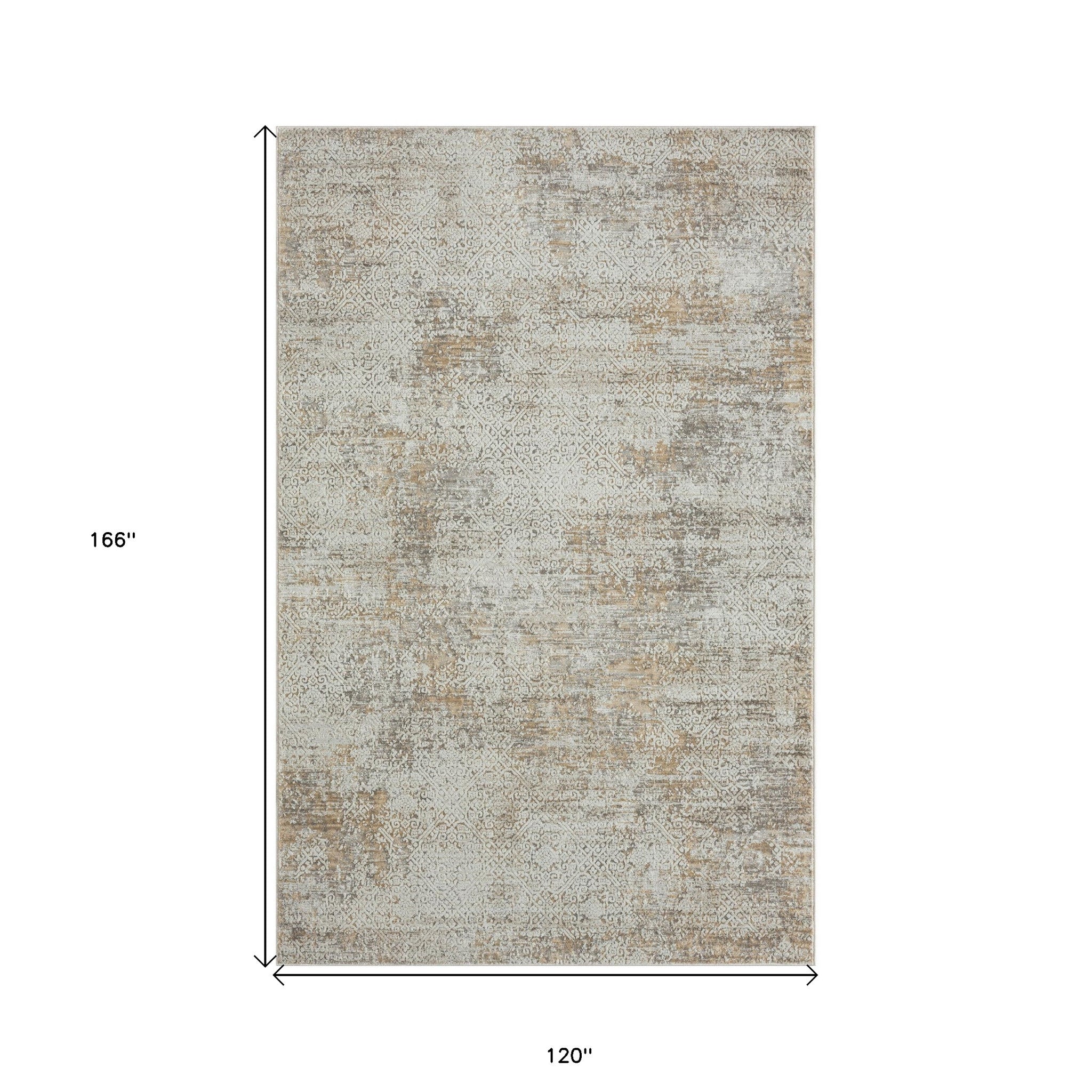 Exquisite Distressed Gray Damask Area Runner Rug - Transform Your Living Space with Enduring Elegance and Superior Quality Design