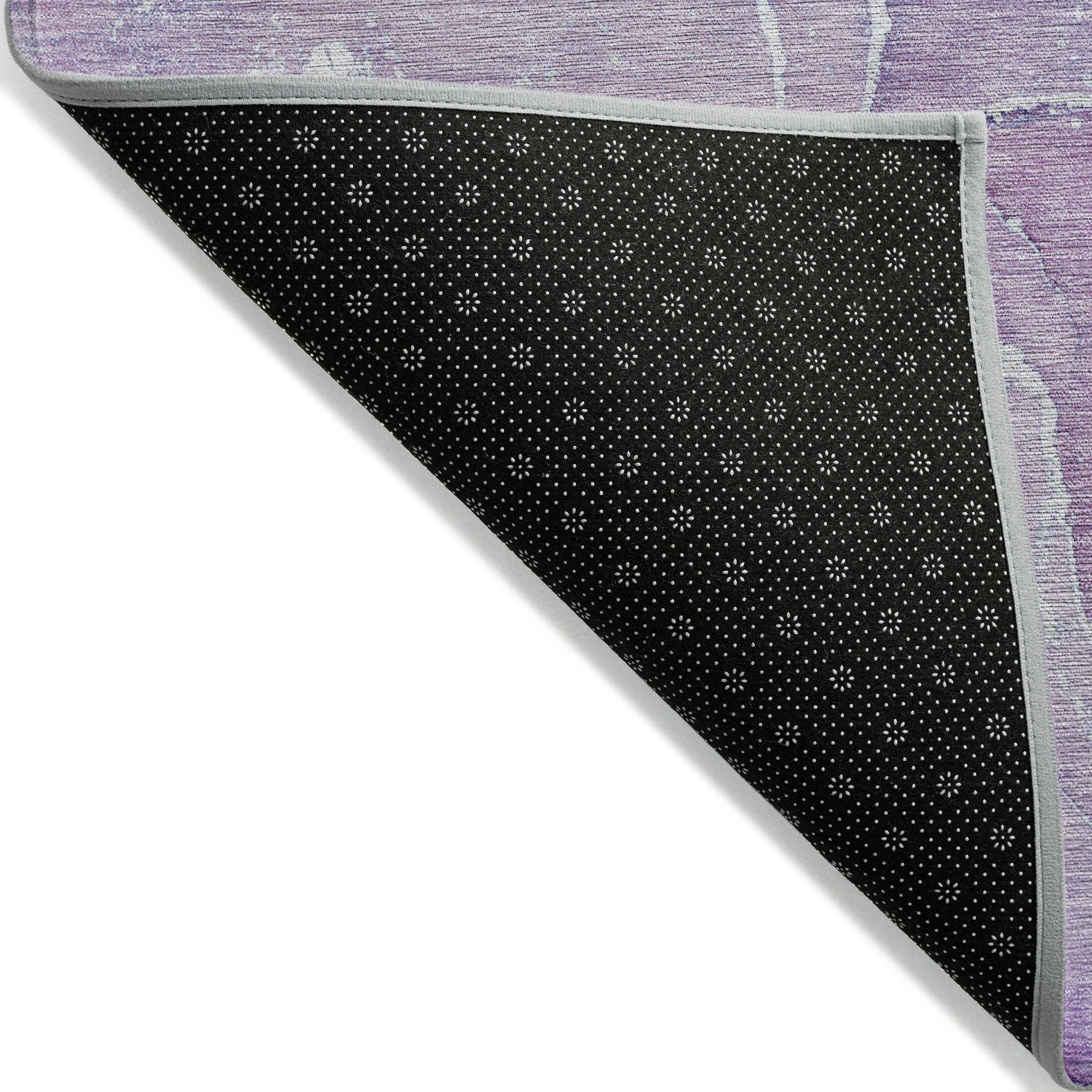 Stylish Washable & Stain-Resistant Green Abstract Indoor-Outdoor Runner Rug with Non-Skid Design