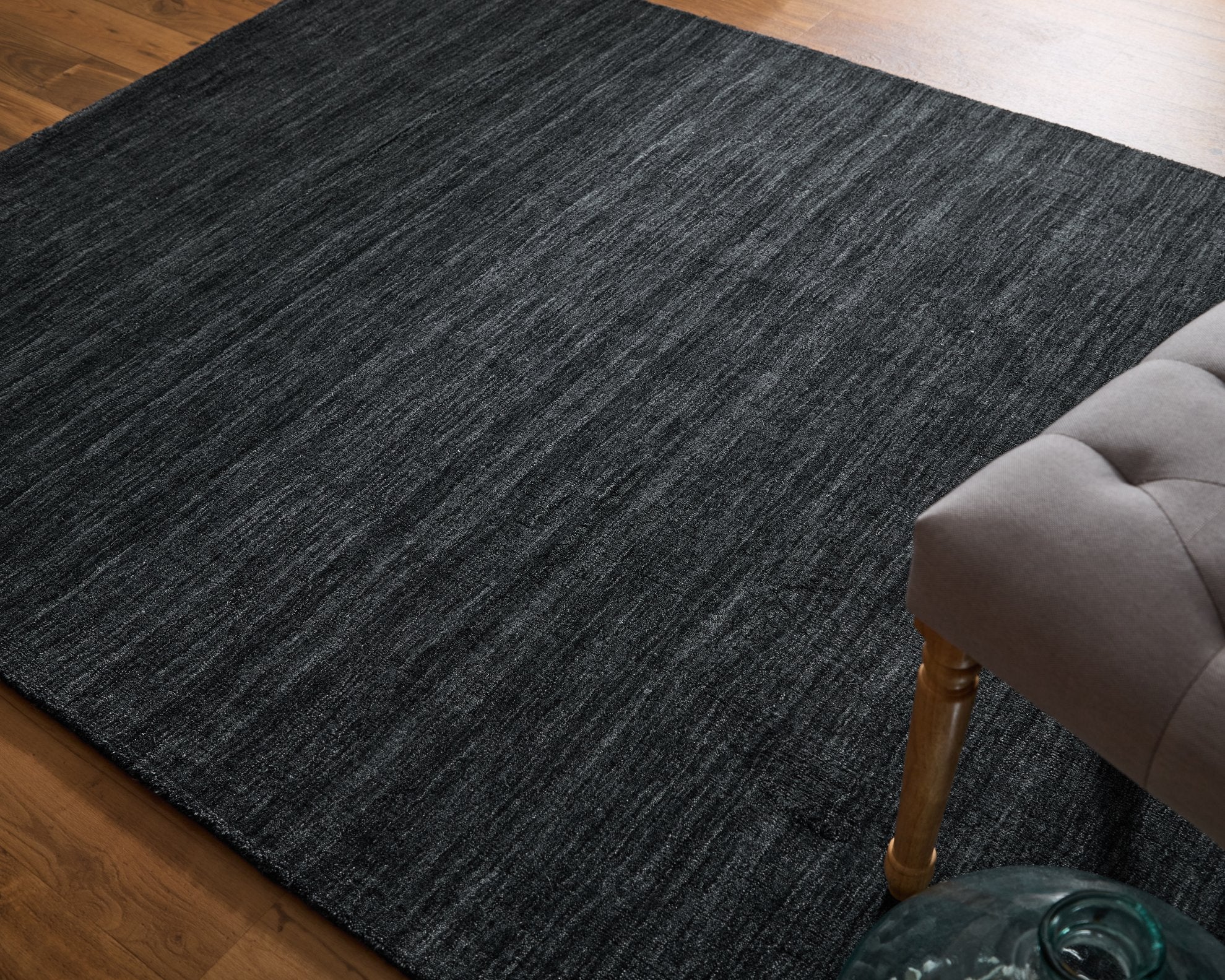 Stylish and Stain-Resistant Hand Woven Wool Area Rug - Luna Collection, Perfect for High Traffic Spaces and Interior Decor