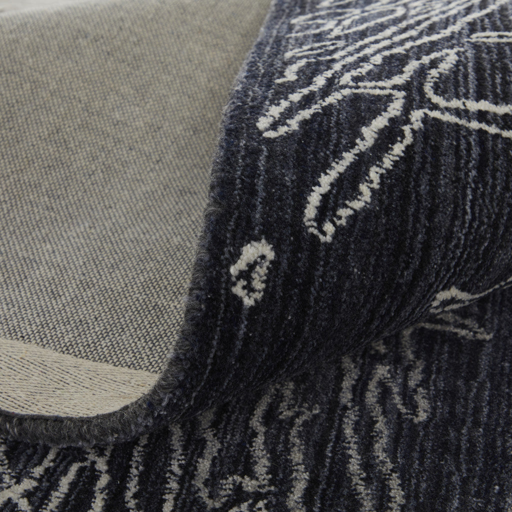 Stylish Hand-Woven Wool Blend Abstract Area Rug for Home Decor