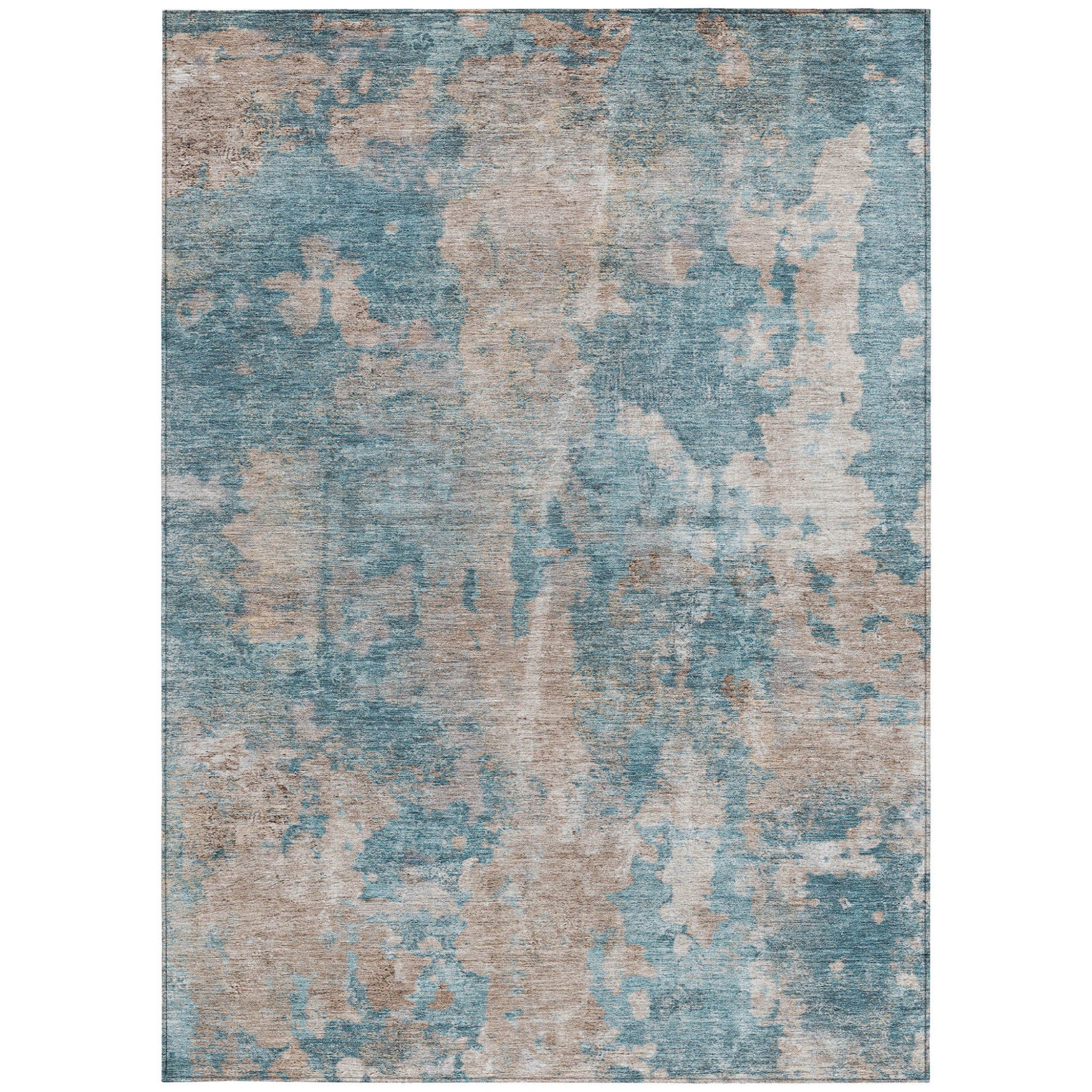 Stylish and Contemporary Abstract Washable Runner Rug for Both Indoor and Outdoor Use, Stain-Resistant and Non-Skid