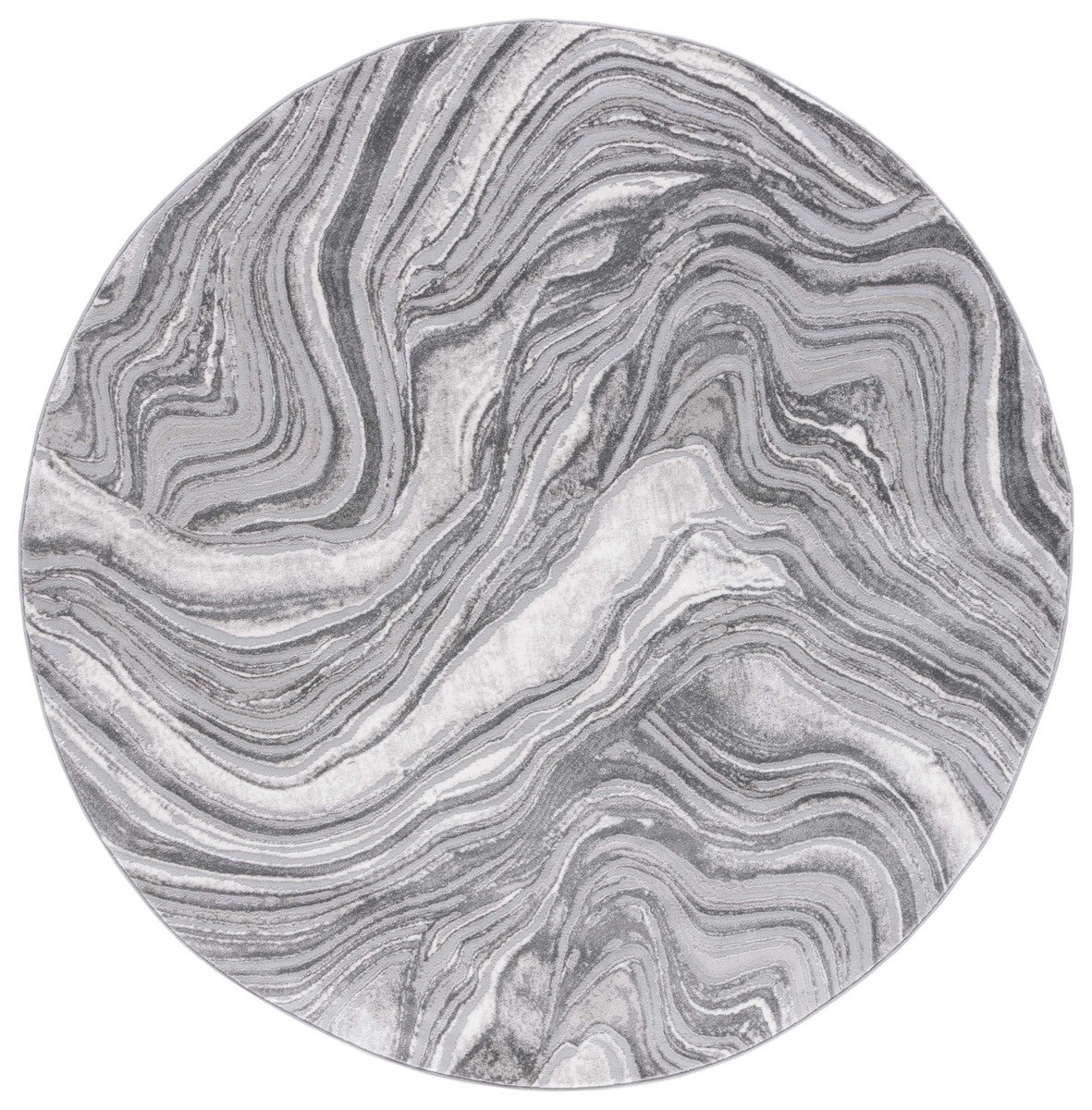 Stylish Meadow Contemporary Power Loomed Rug: Polypropylene, Jute & Polyester Blend for Home