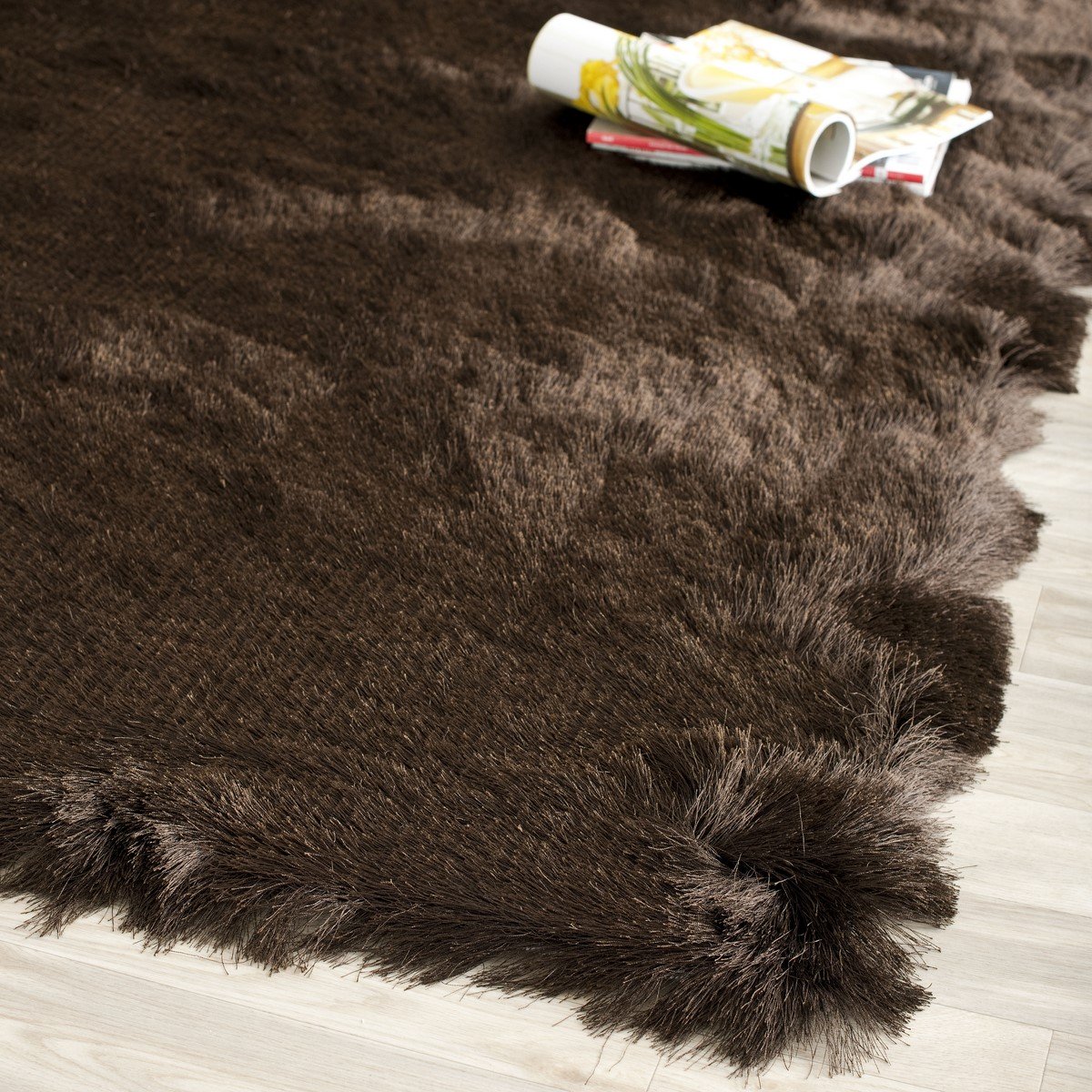 Luxurious Hand-Tufted Grey Shag Rug - Plush, Durable & Low-Maintenance for Modern Decor